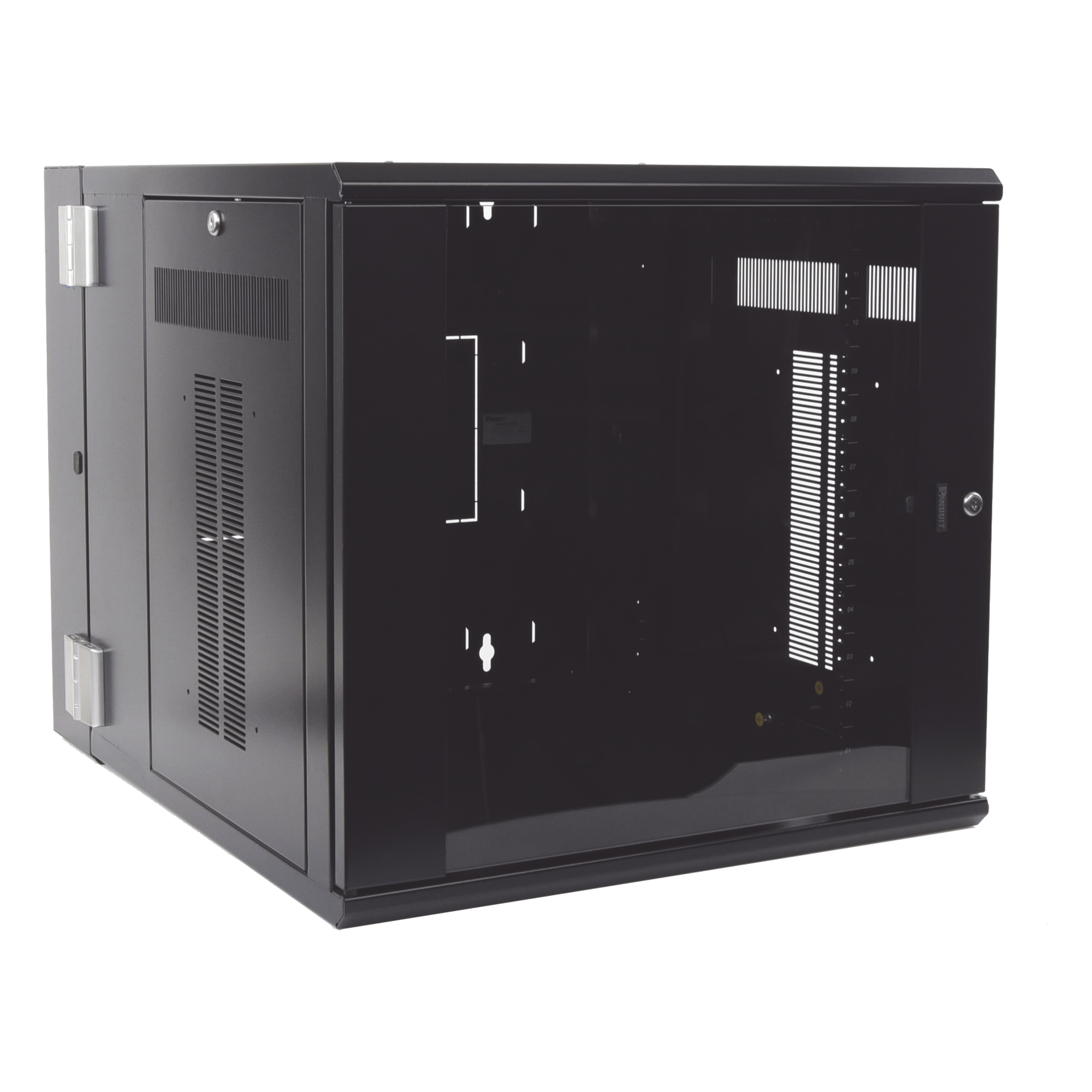 Gabinete de Montaje en Pared / 12 UR / 19in / 762mm (2.5 ft) Profundidad / Ventana de Seguridad / Acero