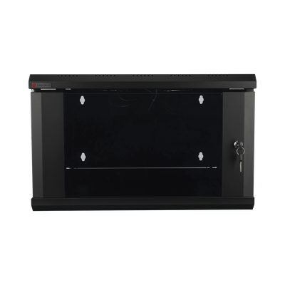 Gabinete de Pared / 6U / 19 Pulgadas / 600 x 550 x 382 mm / Cristal Templado 5 mm / Carga 60 kg / IP20 — PRECISION · SKU PS06550GU