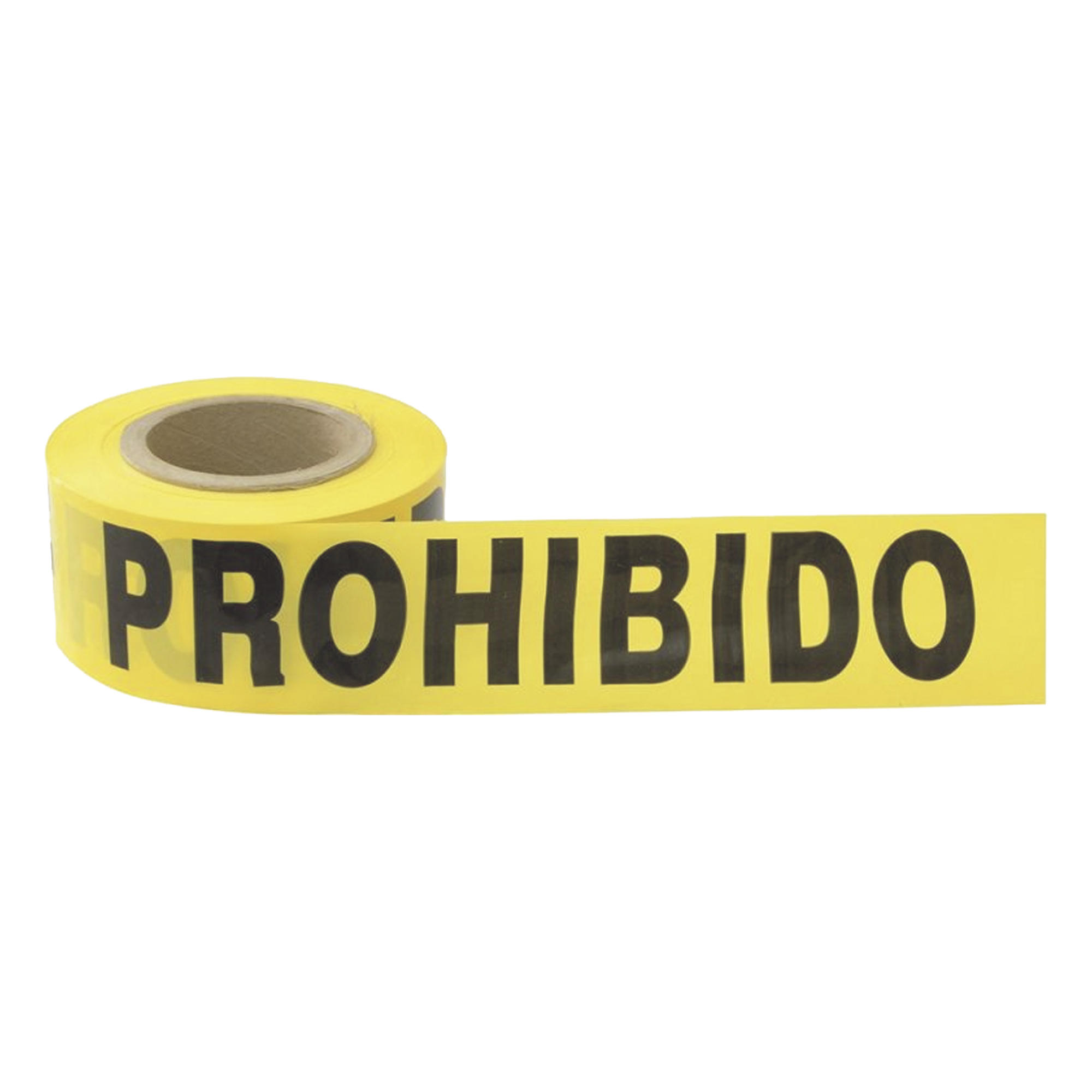 Cinta de Barricada / 100 m (328.1 ft) de Longitud / Ancho 76 mm (3") / Polipropileno con Aditivos UV / Espesor 0.4 mm / Leyenda "Prohibido el Paso" — SURTEK · SKU SYS-137299
