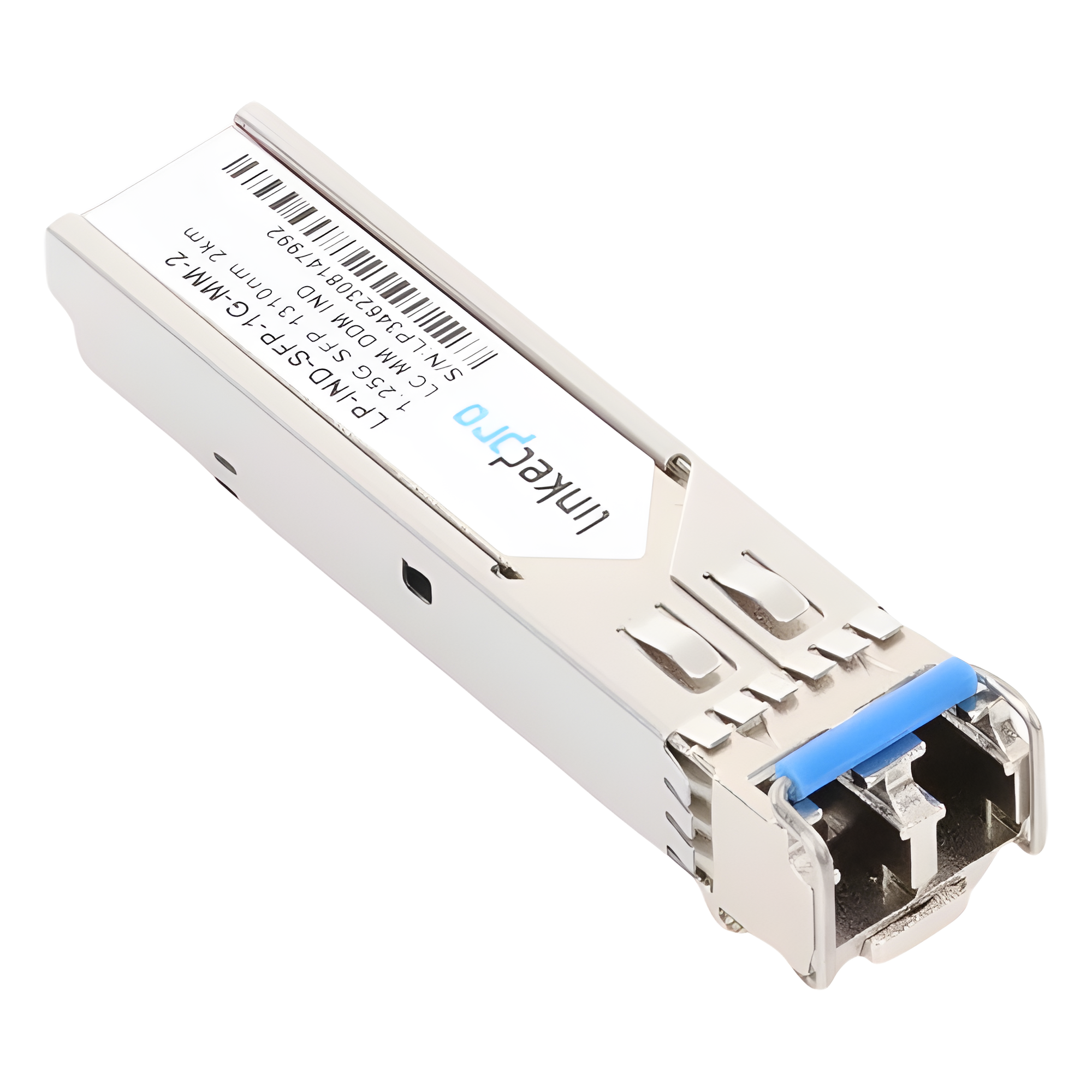 Transceptor SFP Industrial / Multimodo 1310 nm / 1.25 Gbps / 1000BASE-SX / LC/UPC Dúplex / DDM / Alcance 2 km (1.2 mi)