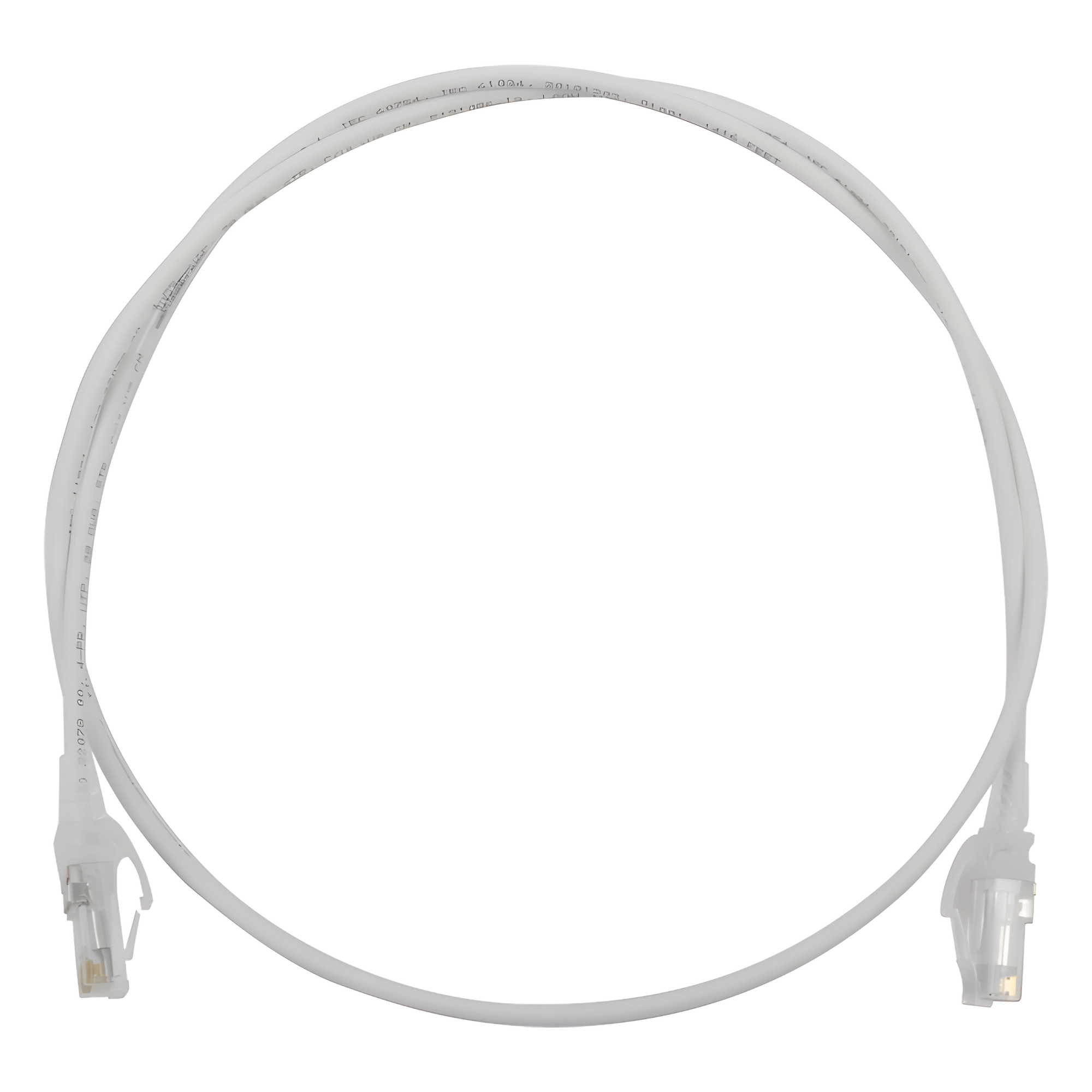 Patch Cord Modular Cat6 UTP / CM/LS0H / 0.91 m (3 ft) / 28AWG Diámetro Reducido / Blanco — SIEMON · SKU MC6-03-0228
