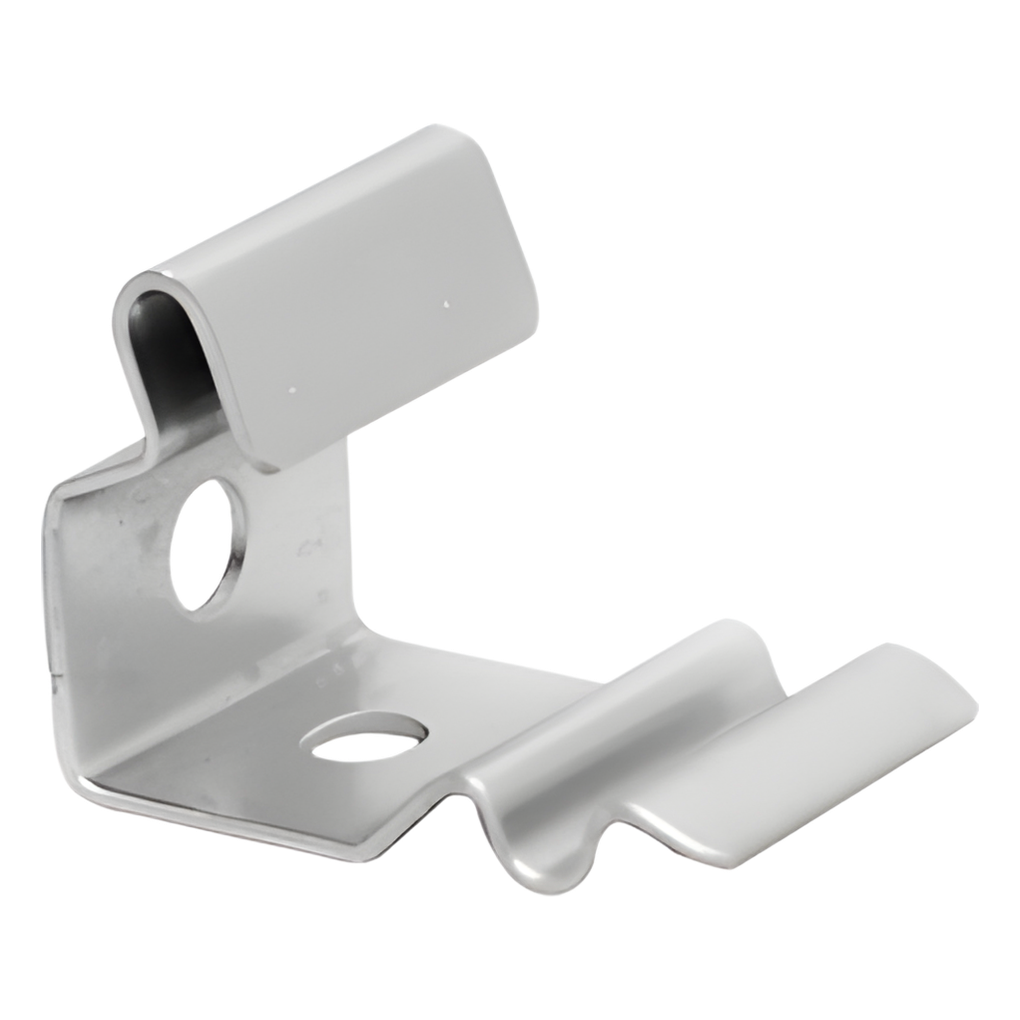Clip de Fijación / Charola 50 mm / Peraltes 33, 66 y 54 mm / Acero Calibre 14 (1.9 mm) / Pintura Poliéster — CHAROFIL · SKU MG-51-101EZ