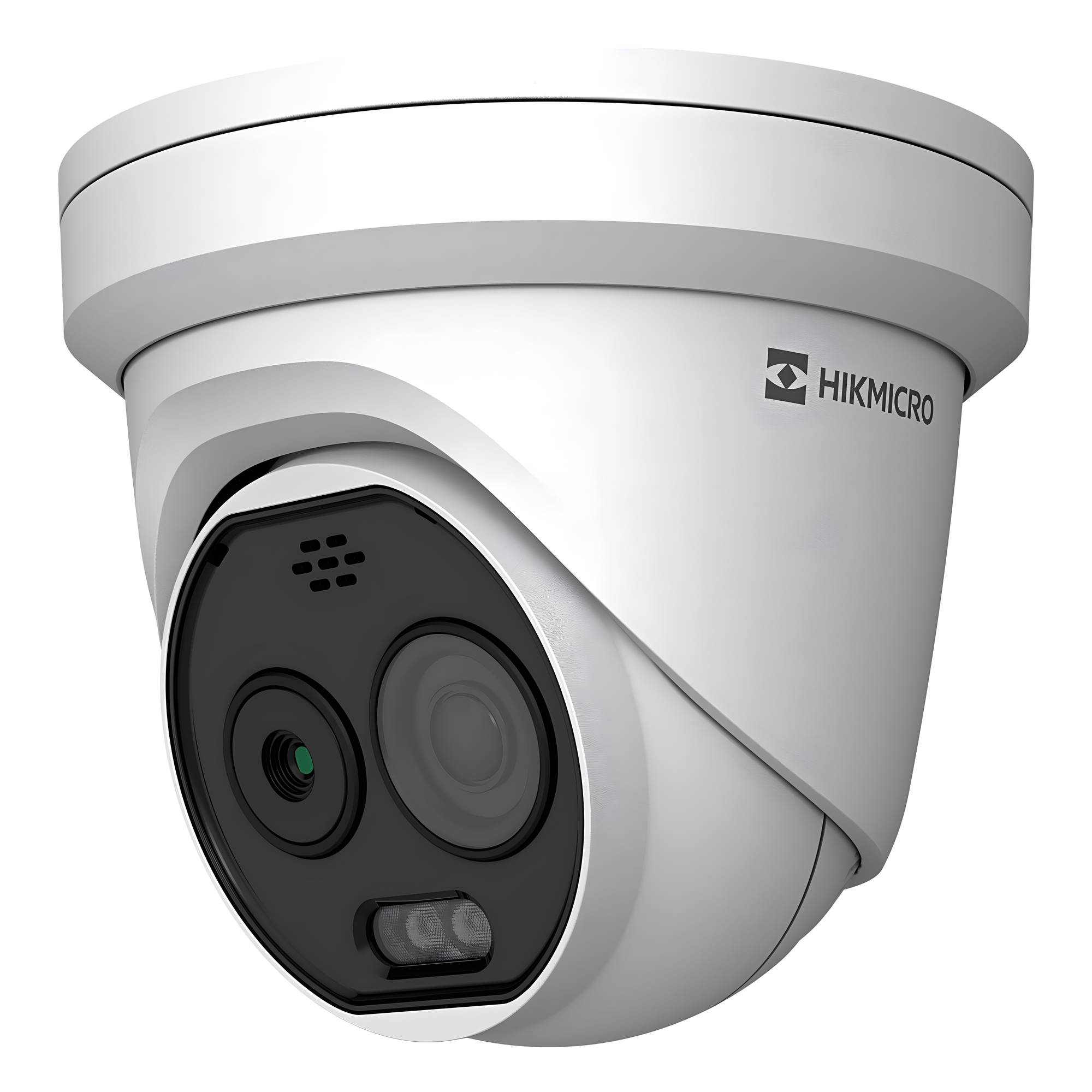 Cámara Turret IP Bi-Espectral / Térmica 160×120 / Óptica 5 MP / -20°C a 150°C / VCA 3.0 / Vehículo 60 m / Humano 20 m — HIKVISION · SKU HM-TD1218-2/G0/T1A