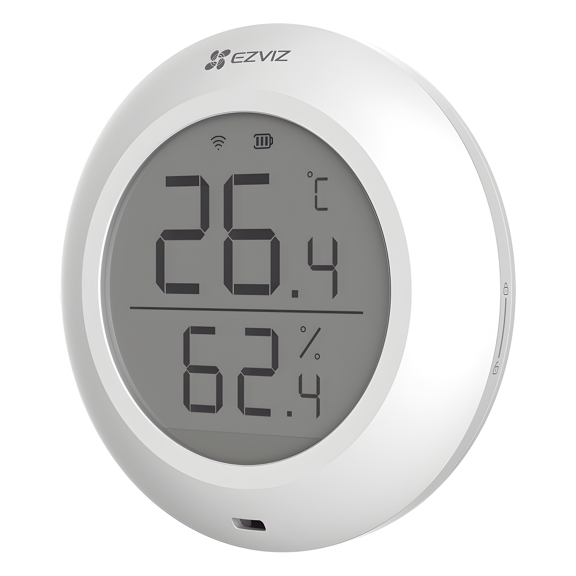 Sensor de Temperatura y Humedad / Zigbee 2.4GHz / Pantalla LCD / Batería CR2450 3V / -10°C a +60°C / 5.28 x 2.03 in — EZVIZ · SKU CS-T51C