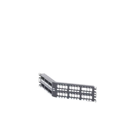 Panel de Parcheo Modular Keystone (Sin Conectores), Angulado, de 48 Puertos, 2UR