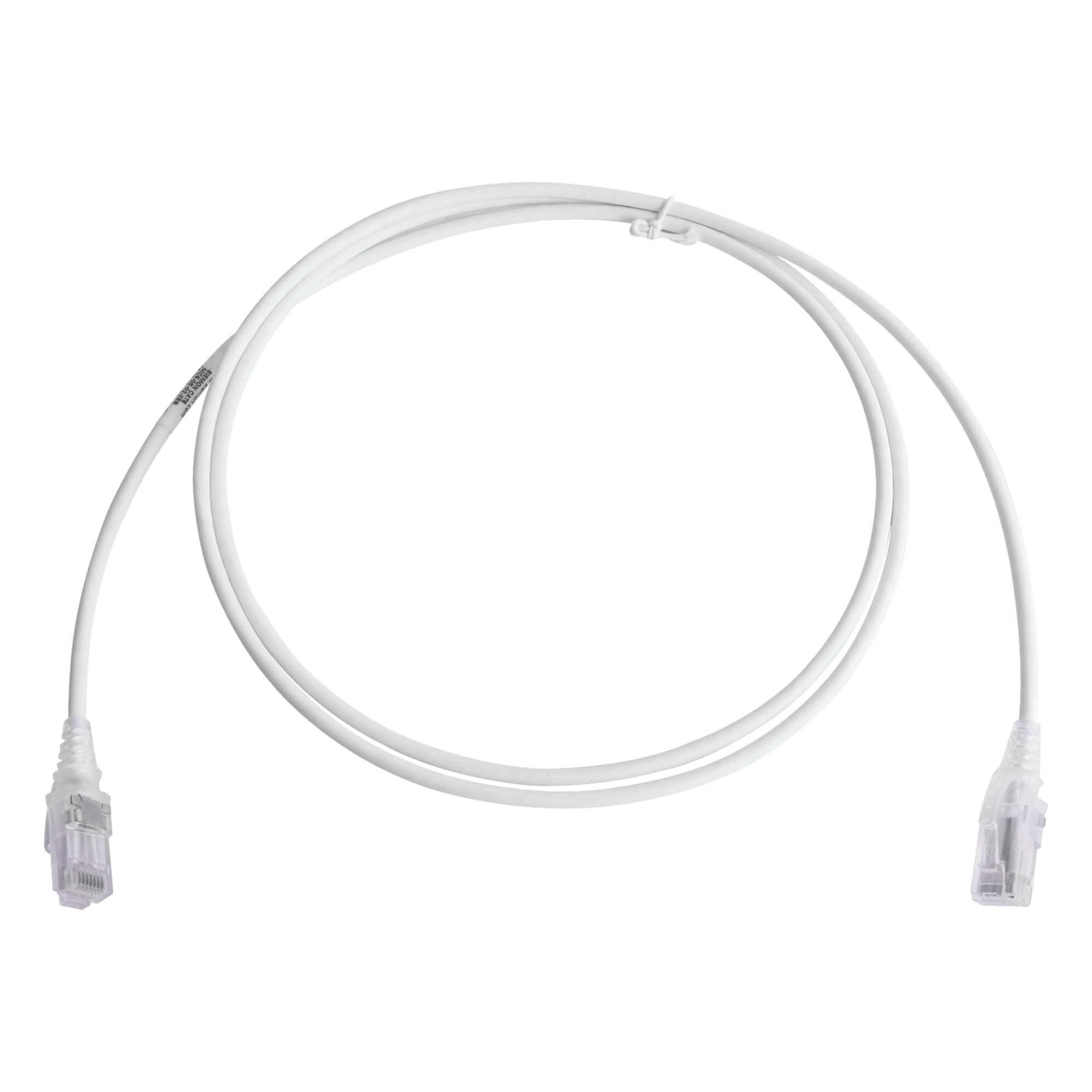 Patch Cord Cat6 UTP / CM/LS0H / 28AWG / 1.5m (5ft) / Blanco / Diámetro Reducido / Bulk — SIEMON · SKU MC6-05-02-28B