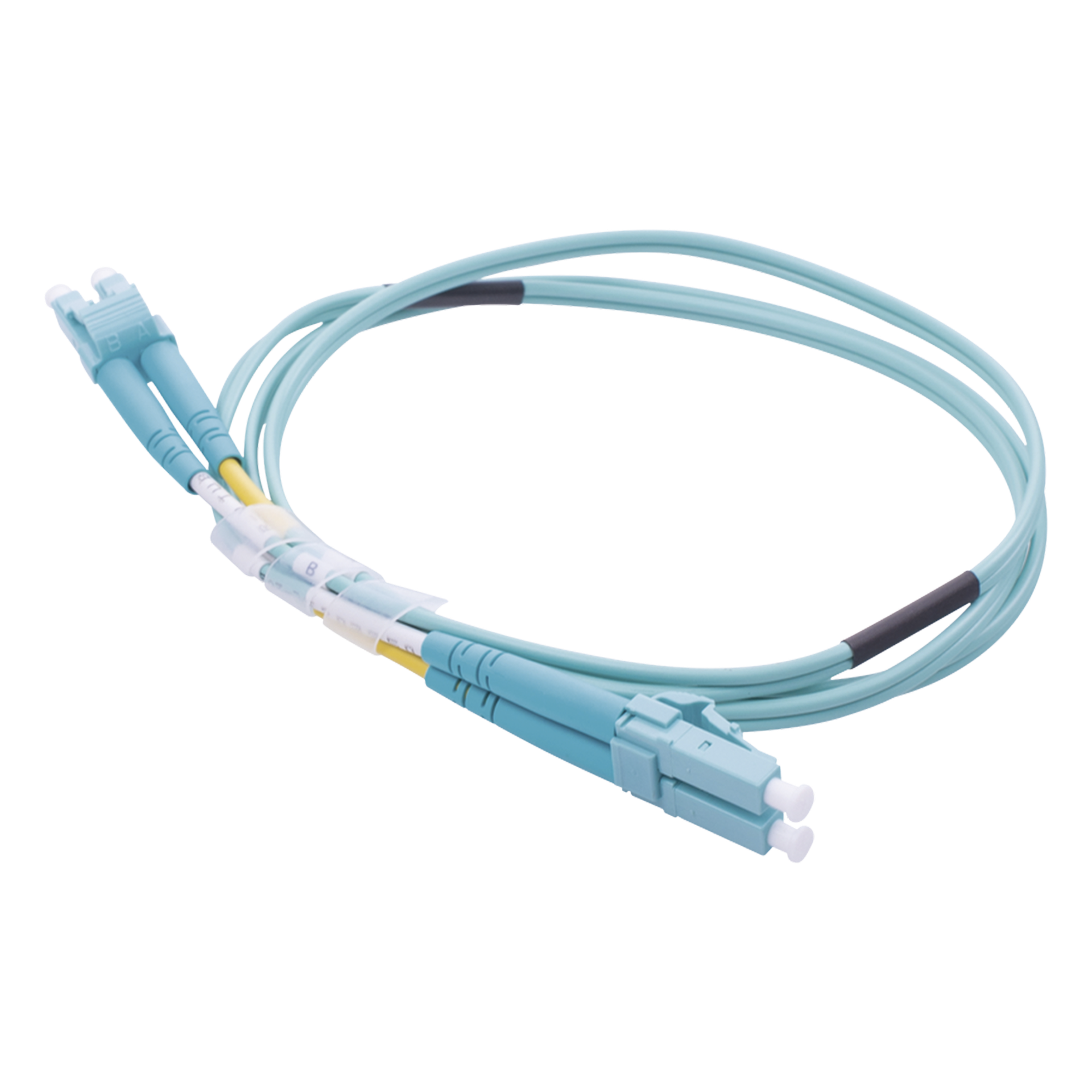 Jumper de Fibra Óptica / OM4 50/125 / LC-LC Dúplex / OFNR Riser / 2.0 mm / 1 m (3.28 pies) — LINKEDPRO BY EPCOM · SKU LP-FOM4-LCLC-R01