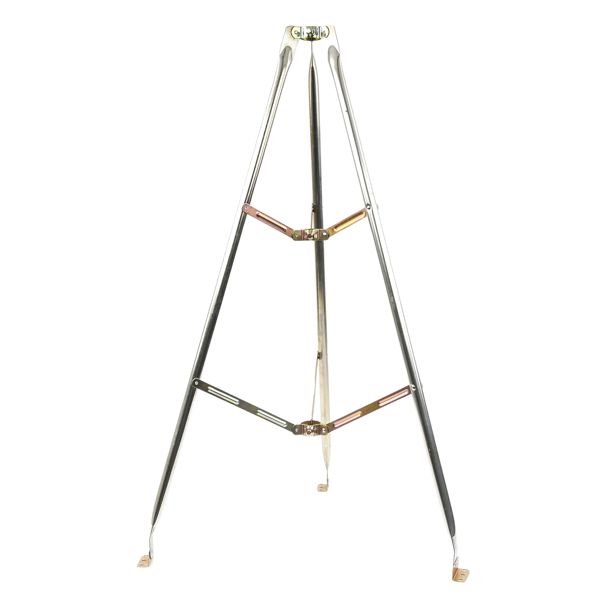 Montaje de tripie para exterior, altura total del tripie 1.52 m. Compatible con mástiles de hasta 3 m de largo 1  1/4 a 2" de diámetro 