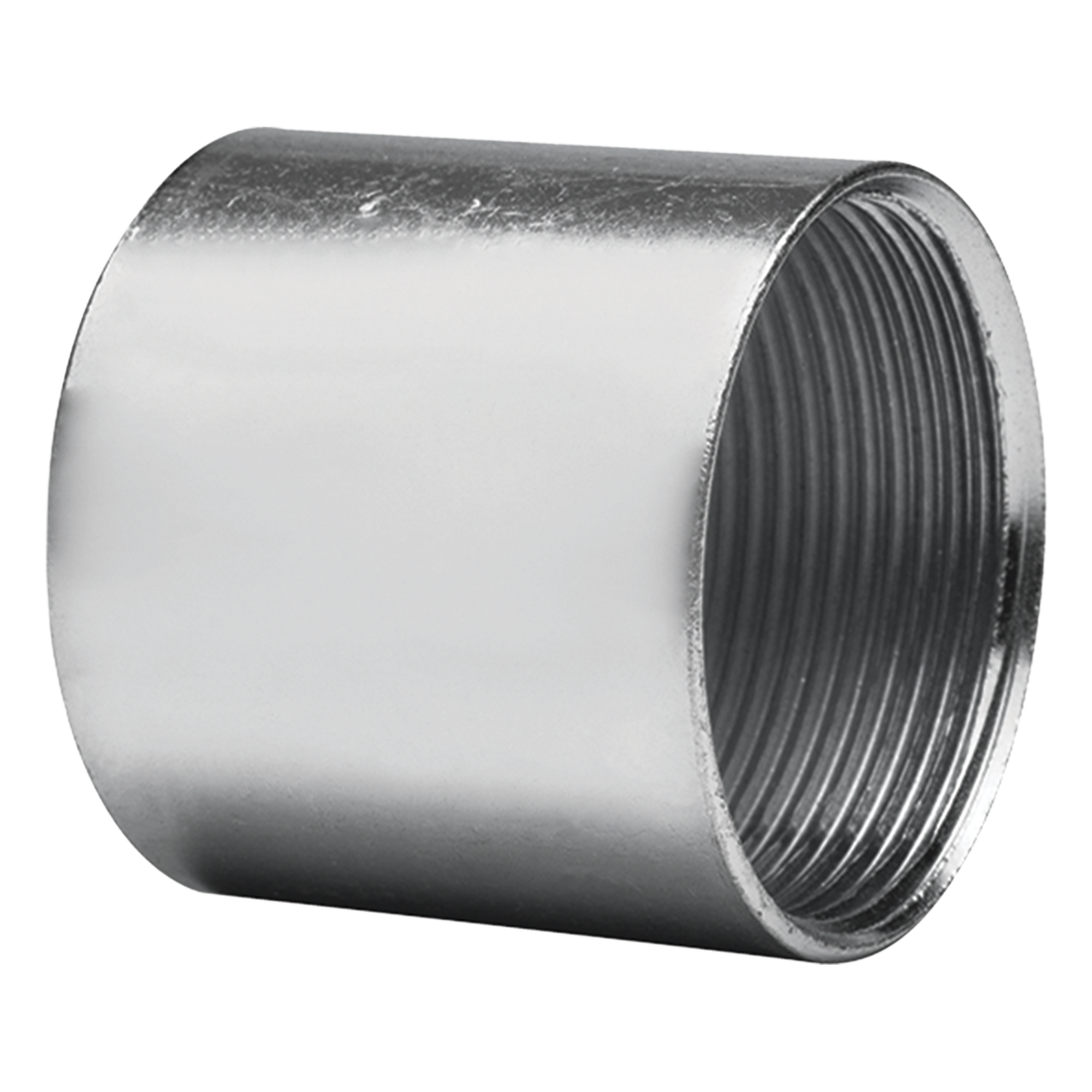 Cople para Tubo Galvanizado / Cédula 40 / 3/4" (21 mm) / Etiqueta Naranja / Uso Interior / Diámetro Exterior 31.8 mm (1.252") / Longitud Mínima 41.7 mm — JUPITER · SKU JUC4034COP