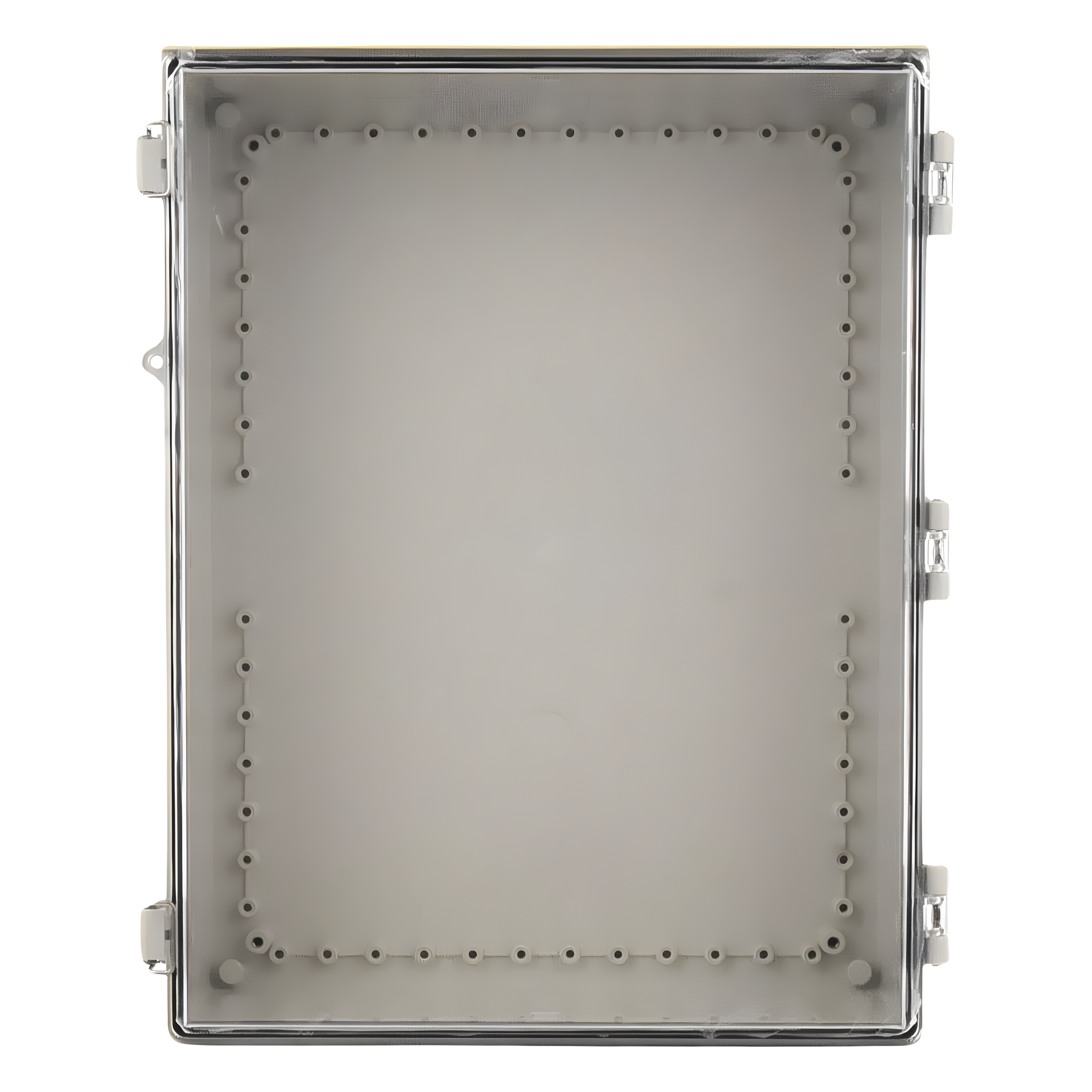 Gabinete Plástico ABS / Uso en Intemperie / 350 x 460 x 160 mm / Puerta Transparente de Policarbonato / Cierre con Broches Inoxidables / Compatible con Placa PST-3546-16EPL