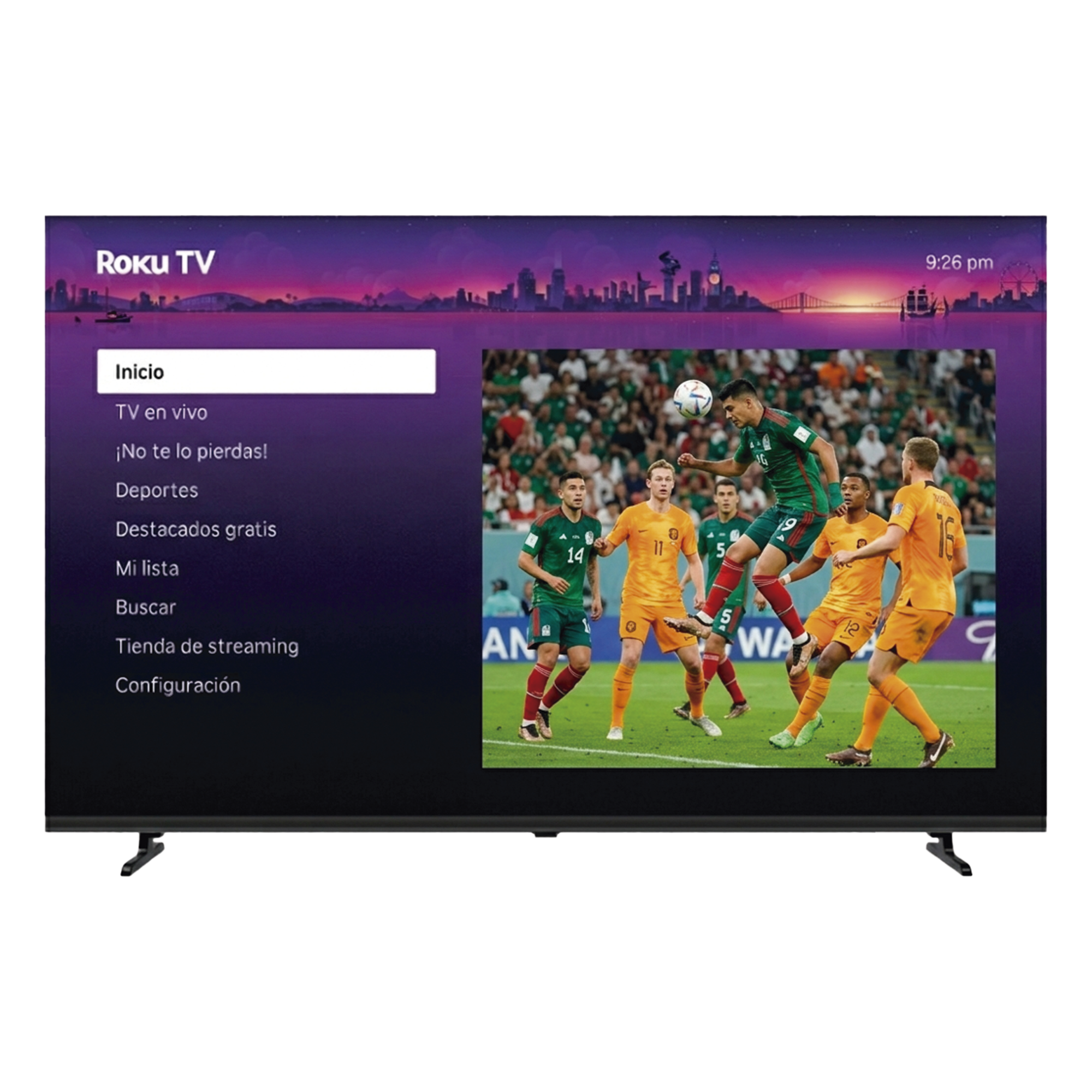 SmartTV QLED 32 Pulgadas / HD / ROKU TV / Control Parental / WiFi Integrado / VESA 100x100 mm