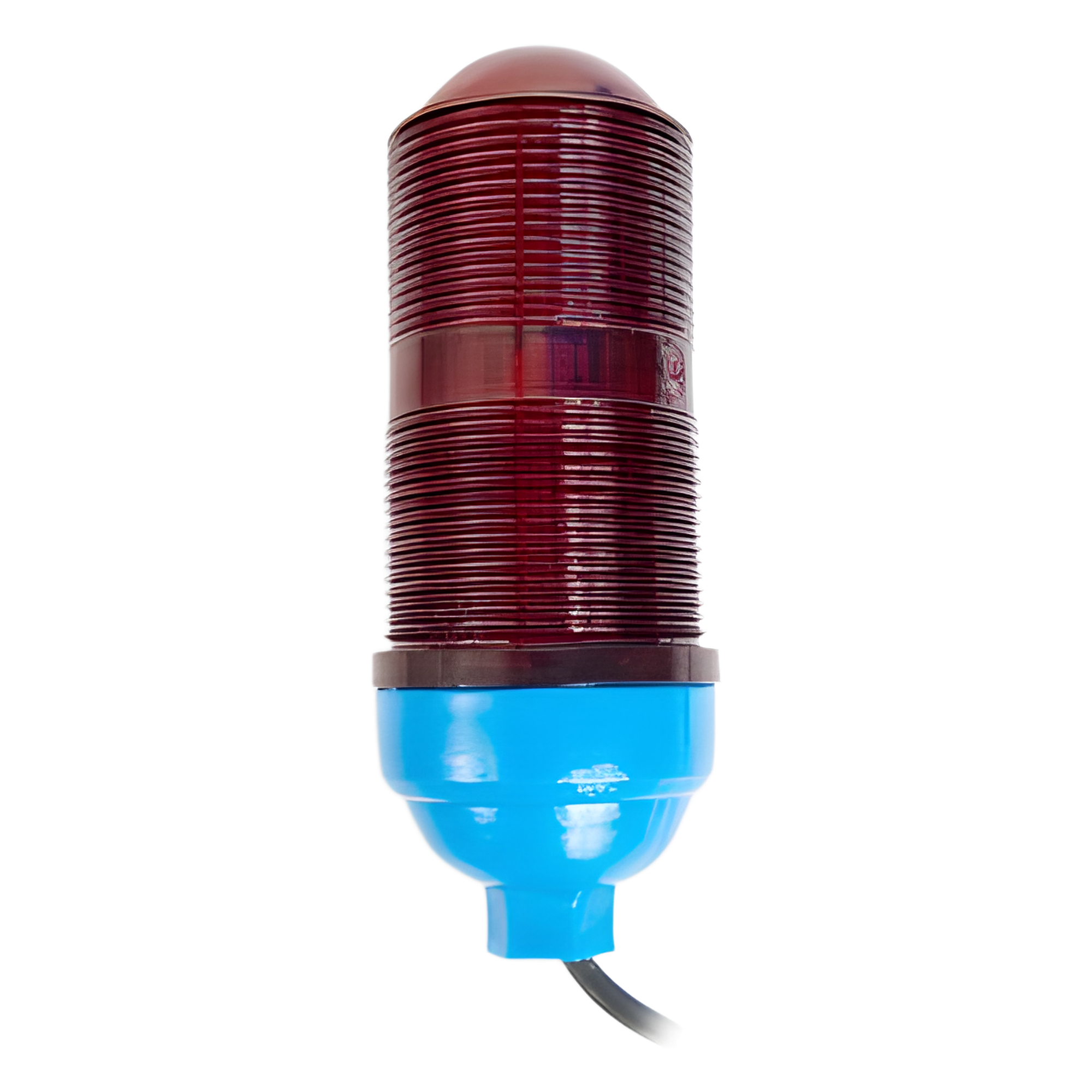 Lámpara de Obstrucción Aeronáutica / Globo Rojo Policarbonato / Base E26/E27 / Luz Fría / Torres Arriostradas y Autosoportadas — SYSCOM TOWERS · SKU SLOP-5