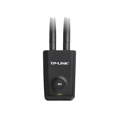 Adaptador de alta potencia USB  inalámbrico/ WiFi N 300 Mbps / Frecuencia de 2.4 GHz / 2 Antenas Externas de 5 dBi / Compatibilidad Windows y Linux