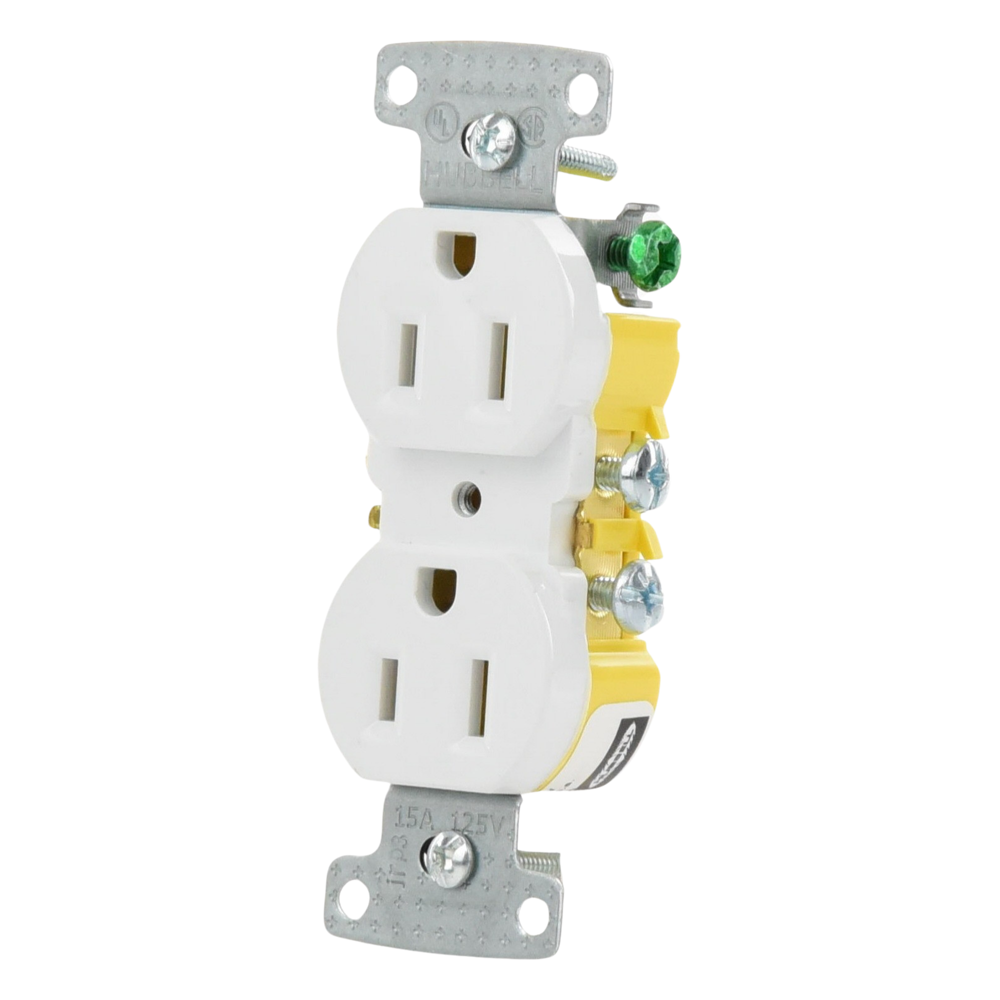 Contacto Duplex 15A 125V/ 2 Polos 3 Hilos/ Nema 5-15R/ Color Blanco.