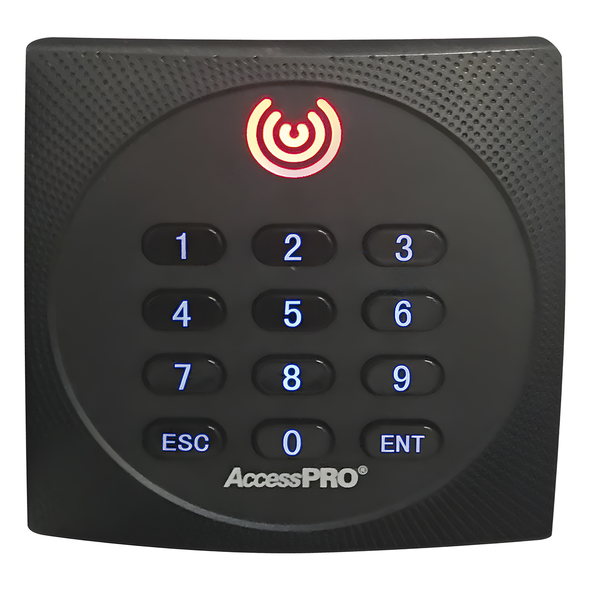 Lector de Proximidad con Teclado / 125 kHz / Wiegand 26 bits / Exterior / 86 x 86 x 20 mm / 120 m (394 pies) máx. — ZKTECO - AccessPRO · SKU SYS-KR602-EKB
