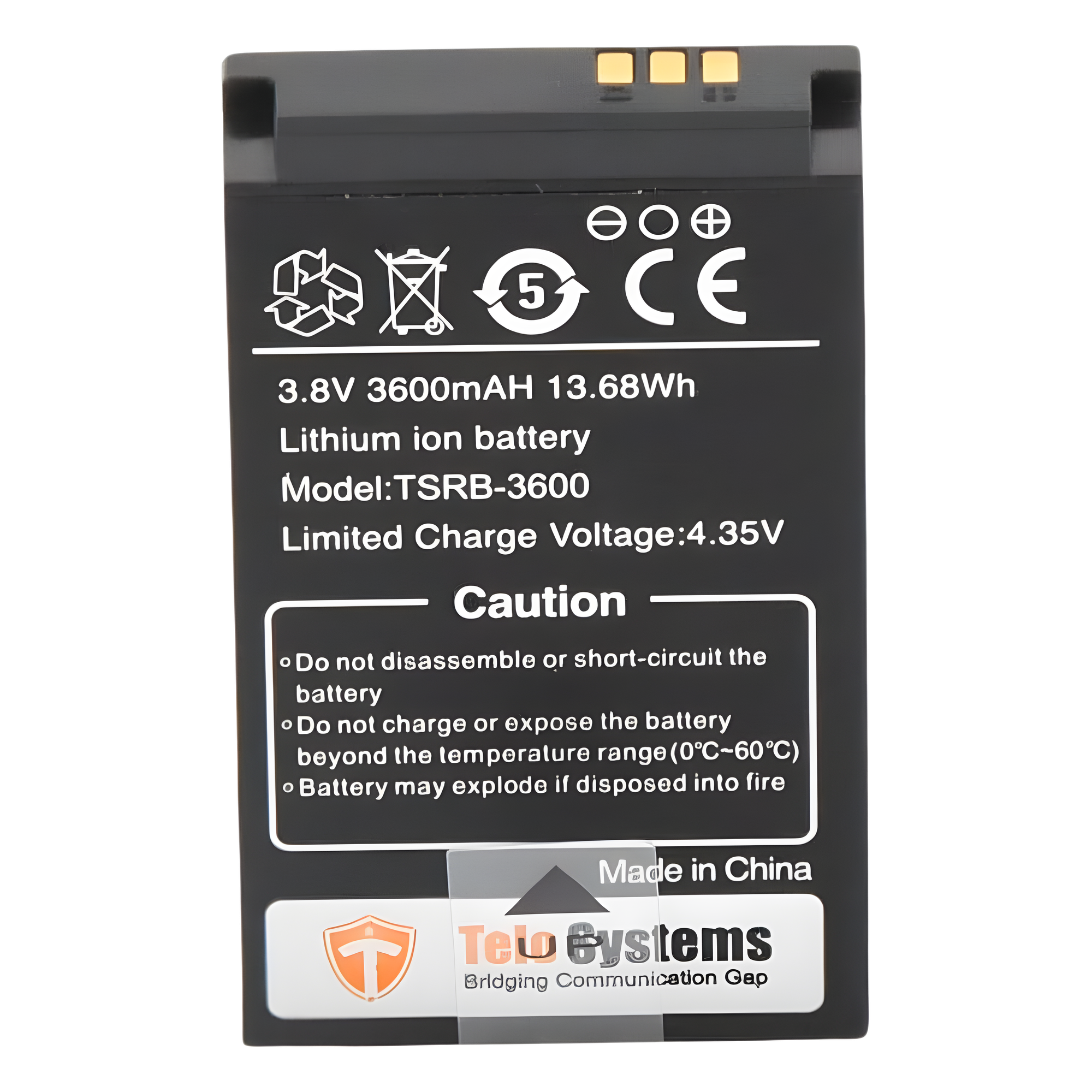 Batería Li-Ion / 3600 mAh / 13.68 Wh / 3.8 VCC / Compatible TE580PLUS