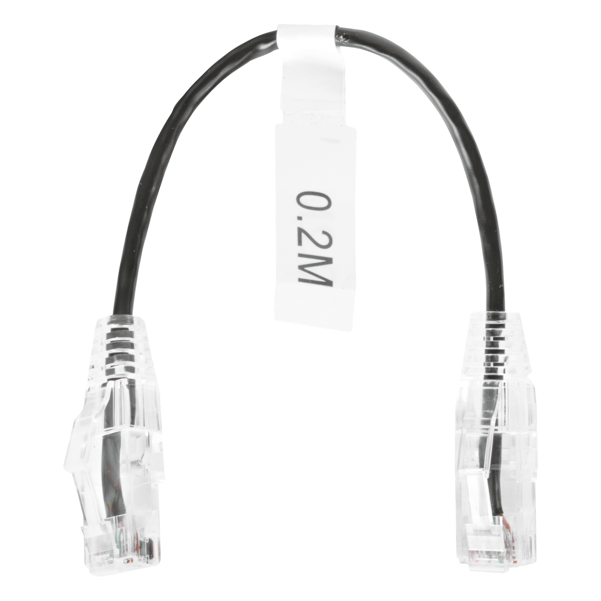 Cable de Parcheo Slim UTP / Cat6 / 20 cm (0.66 ft) / 28 AWG / 1 Gbps / RJ45 — LINKEDPRO BY EPCOM · SKU LP-UT6-020-BK28