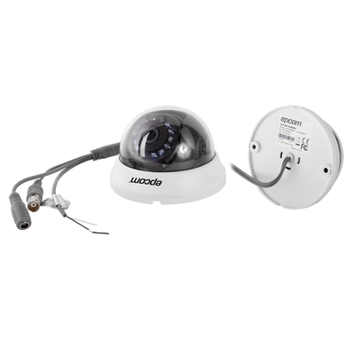 Domo TURBOHD 1 Megapixel (720p) / Gran Angular 92° / Lente 2.8 mm / Híbrida / IR Inteligente 20 mts / Interior 