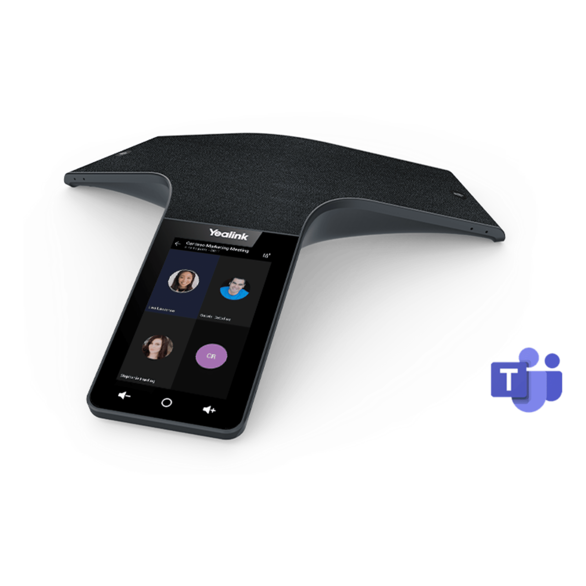 Teléfono de Conferencias IP / 12+1 Micrófonos / Cancelación de Ruido 360° / Alcance 6 m (19.7 ft) / Pantalla Táctil 5' / Wi-Fi Dual Band / Certificación Microsoft Teams — YEALINK · SKU CP965-TEAMS