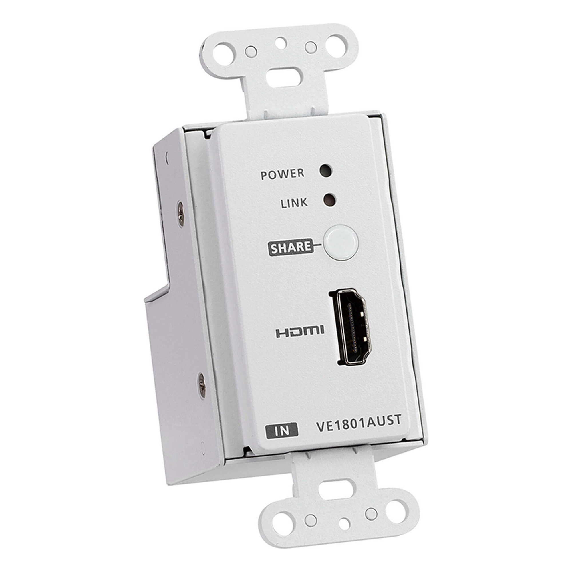 Transmisor HDMI / 4K 60Hz 4:2:0 / HDBaseT-Lite 40m / PoH / Placa de pared US / 131 pies