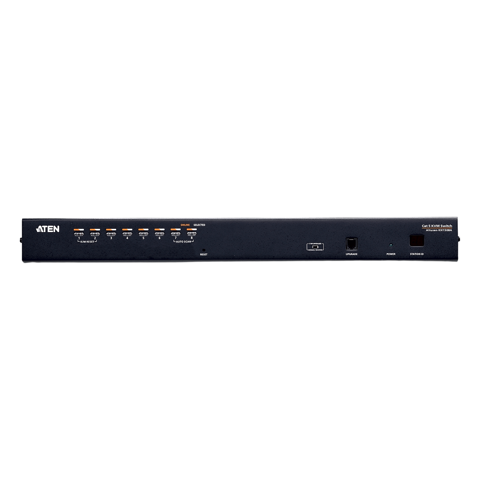 Switch KVM / 8 Puertos / Cat 5e/6 / Resolución 1920 x 1200 / Alcance 30 m (98.4 ft) / Expansión en Cascada / Rack 1U — ATEN · SKU KH1508A