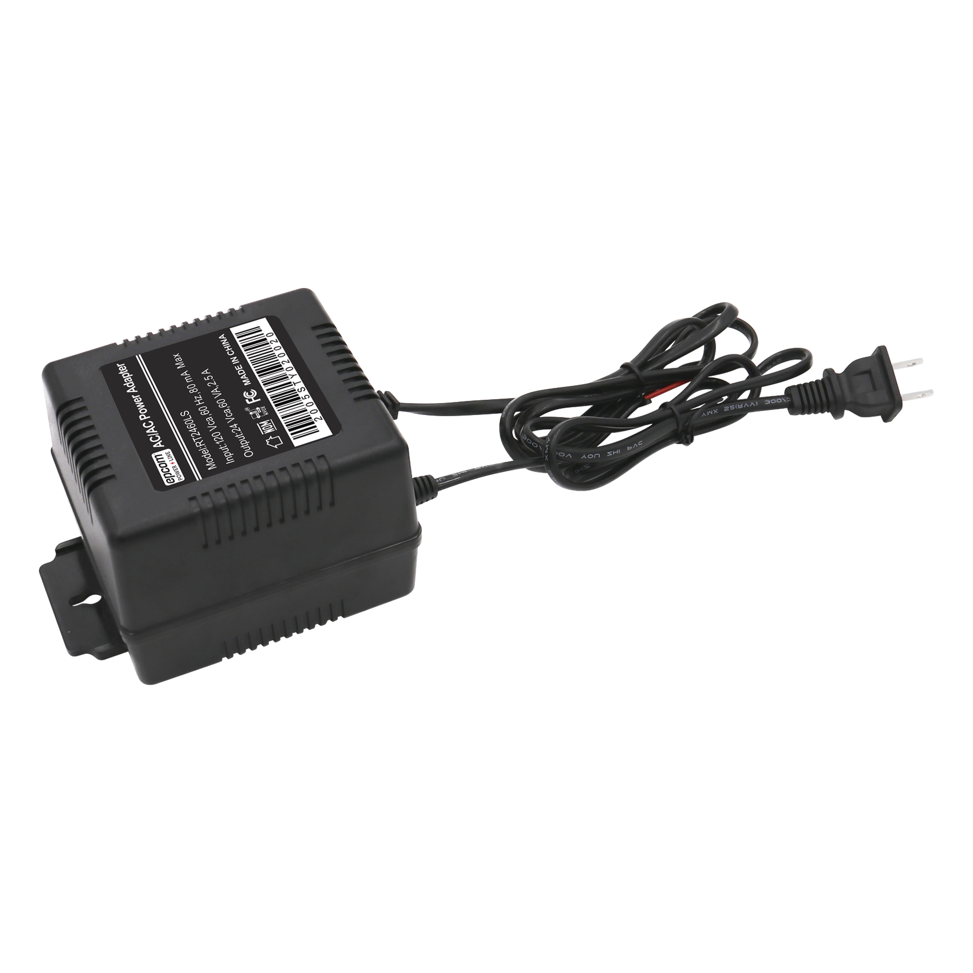 Transformador / 120 Vca Entrada / 24 Vca Salida / 60 VA / Protección Sobretensiones — EPCOM POWERLINE · SKU RT2460LS