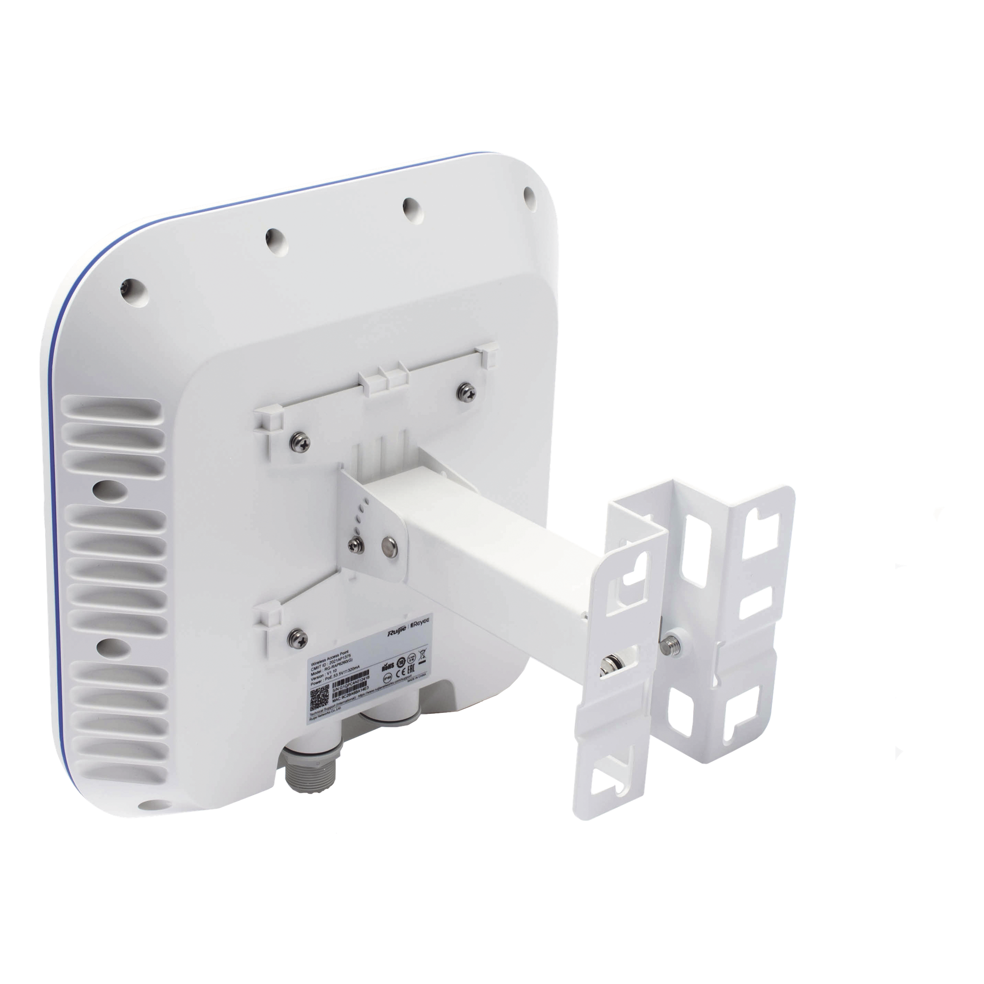 Punto de Acceso Mesh Wi-Fi 6 / 2.4 GHz 574 Mbps / 5 GHz 1200 Mbps / PoE Gigabit / SFP Óptico / 4 dBi y 6 dBi / Exterior 360°
