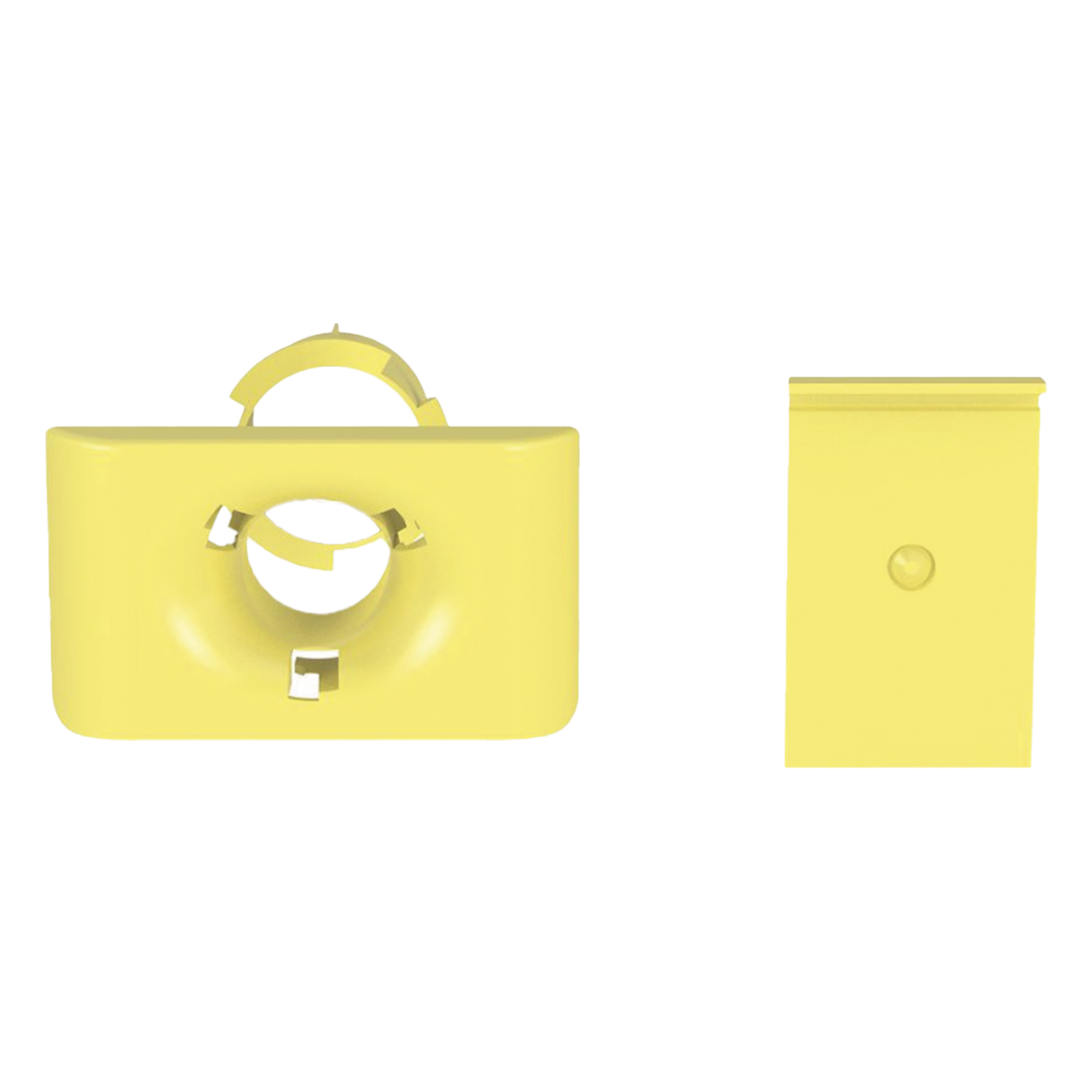Accesorio de Salida a Tubo / 1.5 in (38 mm) / Canaletas 4x4, 6x4, 12x4 / Color Amarillo / PC/ABS / Telcordia GR-63-CORE — PANDUIT · SKU FR1.5IDELYL