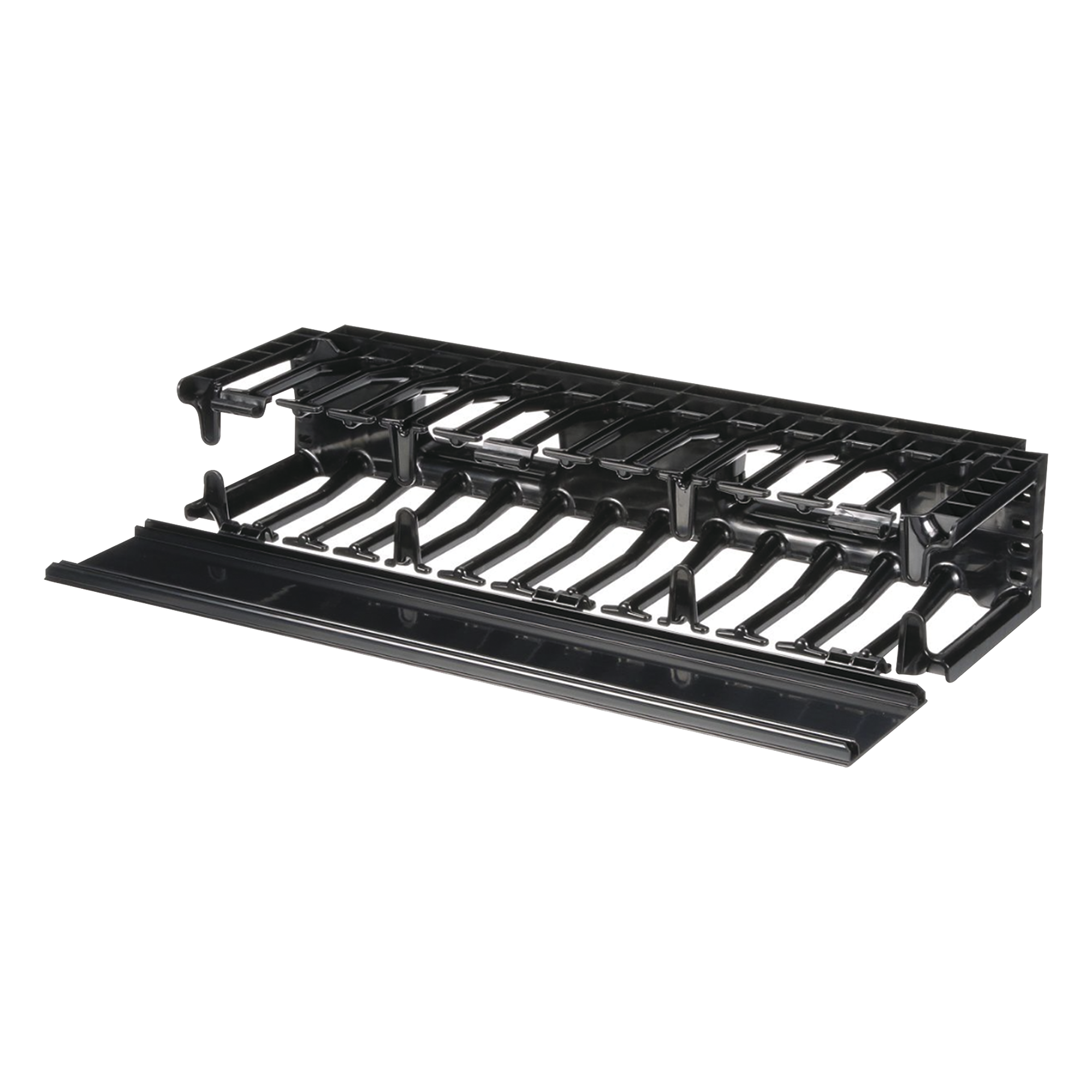 Organizador de Cables Horizontal / Alta Densidad / 19in / 2UR / Frontal Único / ABS con Radio de Curvatura — PANDUIT · SKU NMF2