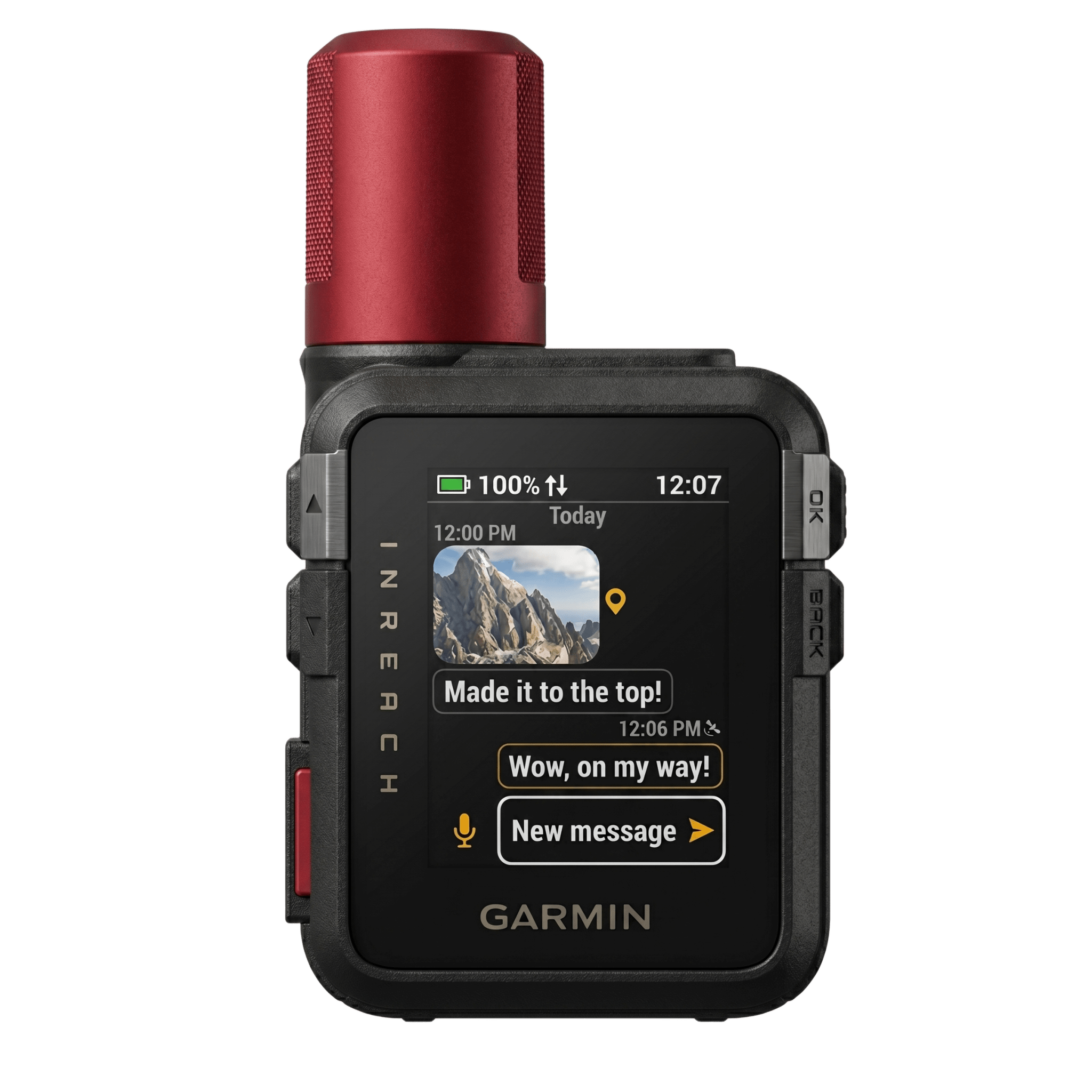 GPS de Mano para Uso al Aire Libre y Marino — Dispositivo de Comunicación Satelital / SOS Interactivo / Mensajería de Voz y Fotos / GPS Multibanda / Autonomía 14 Días / IP67 / MIL-STD-810