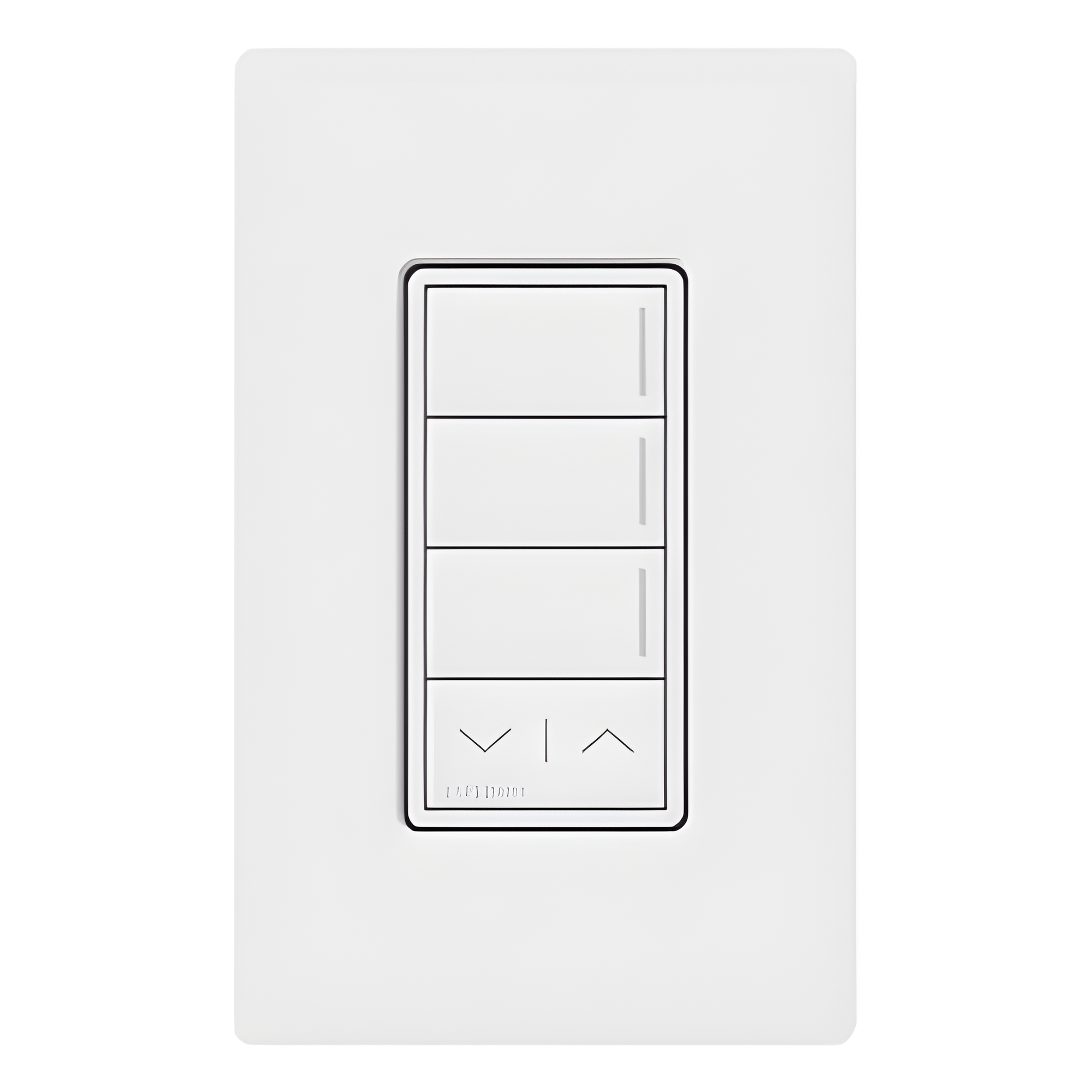 Botonera Híbrida / 3 Botones de Escena / Dimmer Integrado / Subir/Bajar / RadioRA 3 / FASS Frontal — LUTRON RADIORA 3 · SKU RRSTHN3RLSW