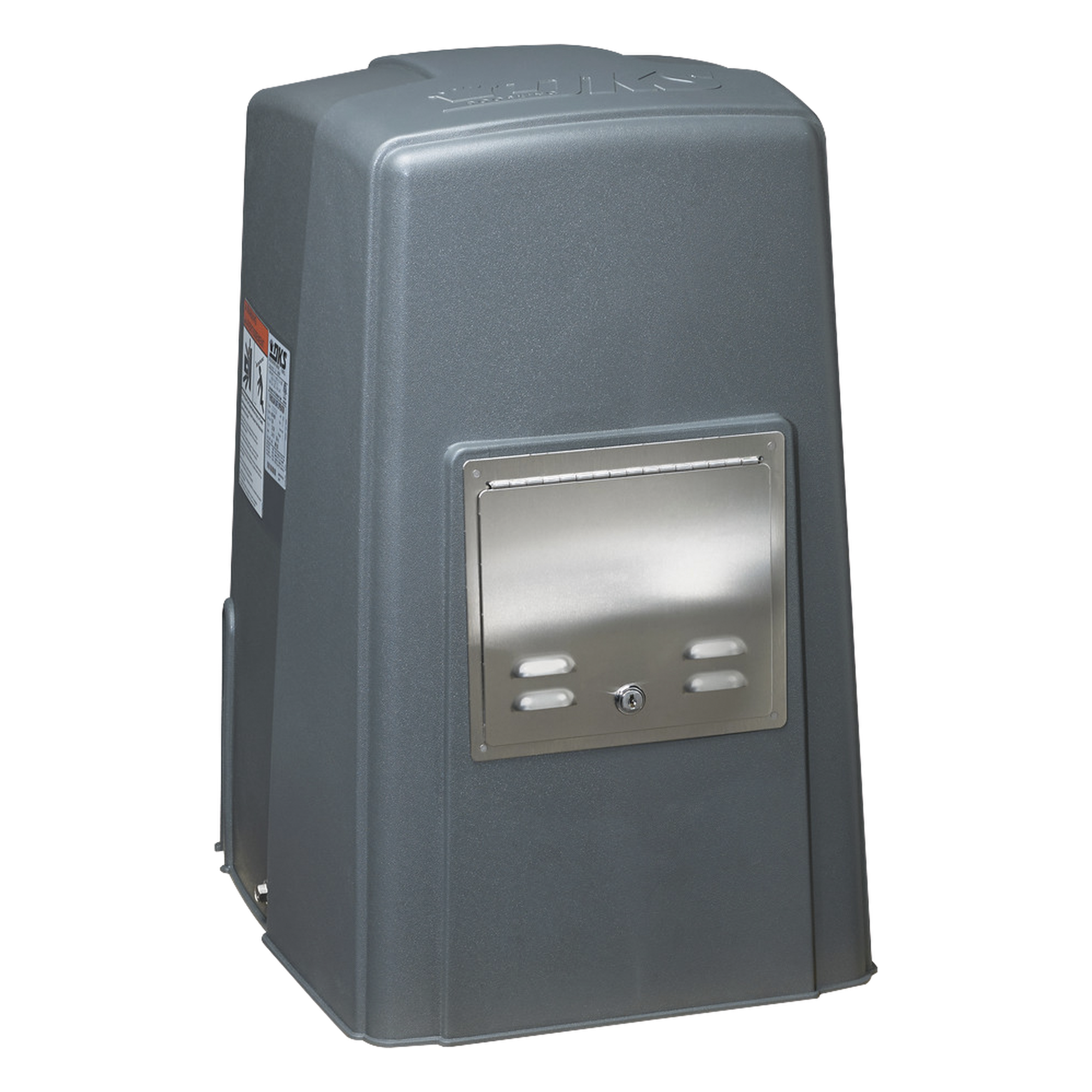 Operador de Puerta Corrediza / 450 kg / 12 m (39.4 ft) / Motor 1/2 HP / Baterías de Respaldo 7.2 Ah / Uso Continuo — DKS DOORKING · SKU 9024-380