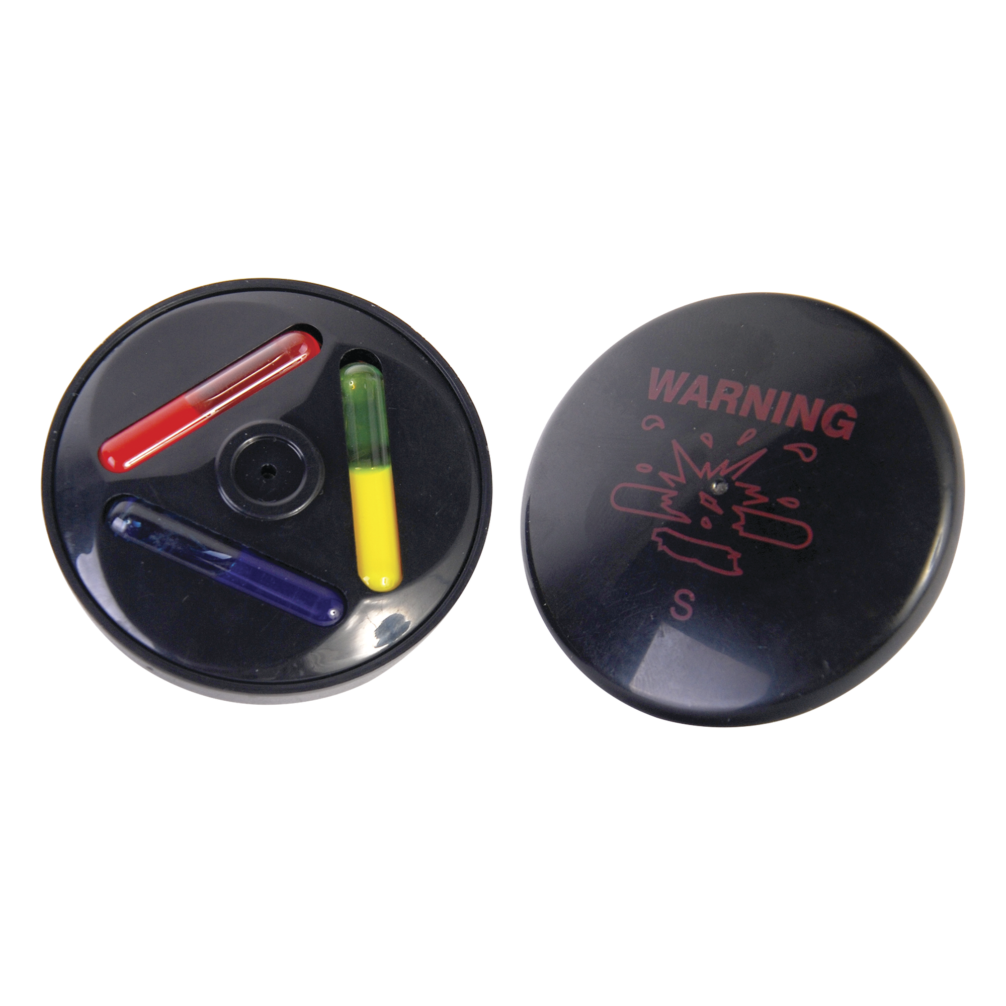 Tag AM para Ropa / Frecuencia 58 kHz / Diámetro 51 mm / Tinta Dual Rojo/Azul / Cobertura 160 a 180 cm / Negro — Century · SKU T051AM
