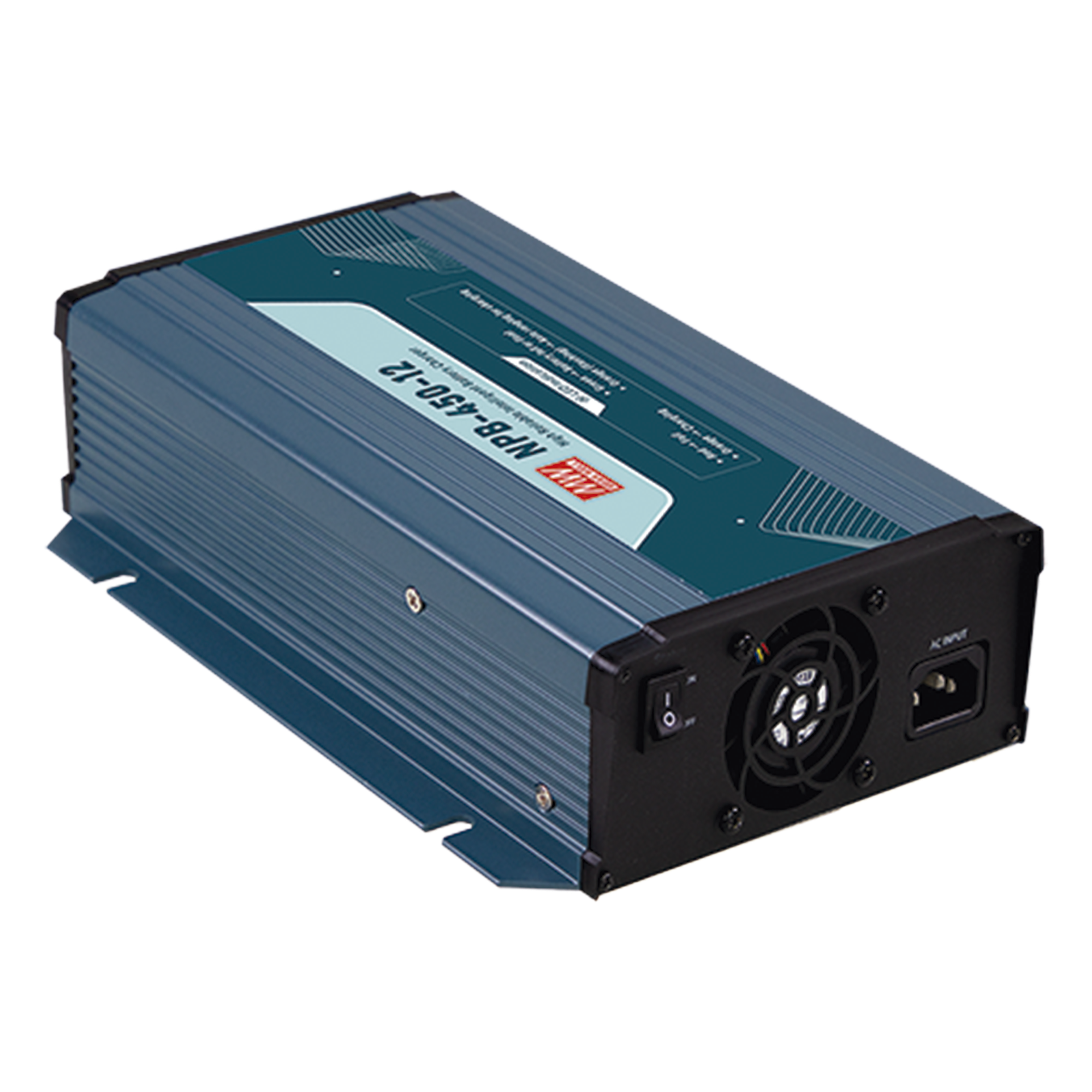 Cargador de Baterías / 12V / 25A / 420W / Rango de Carga 10.5 ~ 100V / CAN Bus / NFC / Compensación de Temperatura — MEANWELL · SKU NPB45012