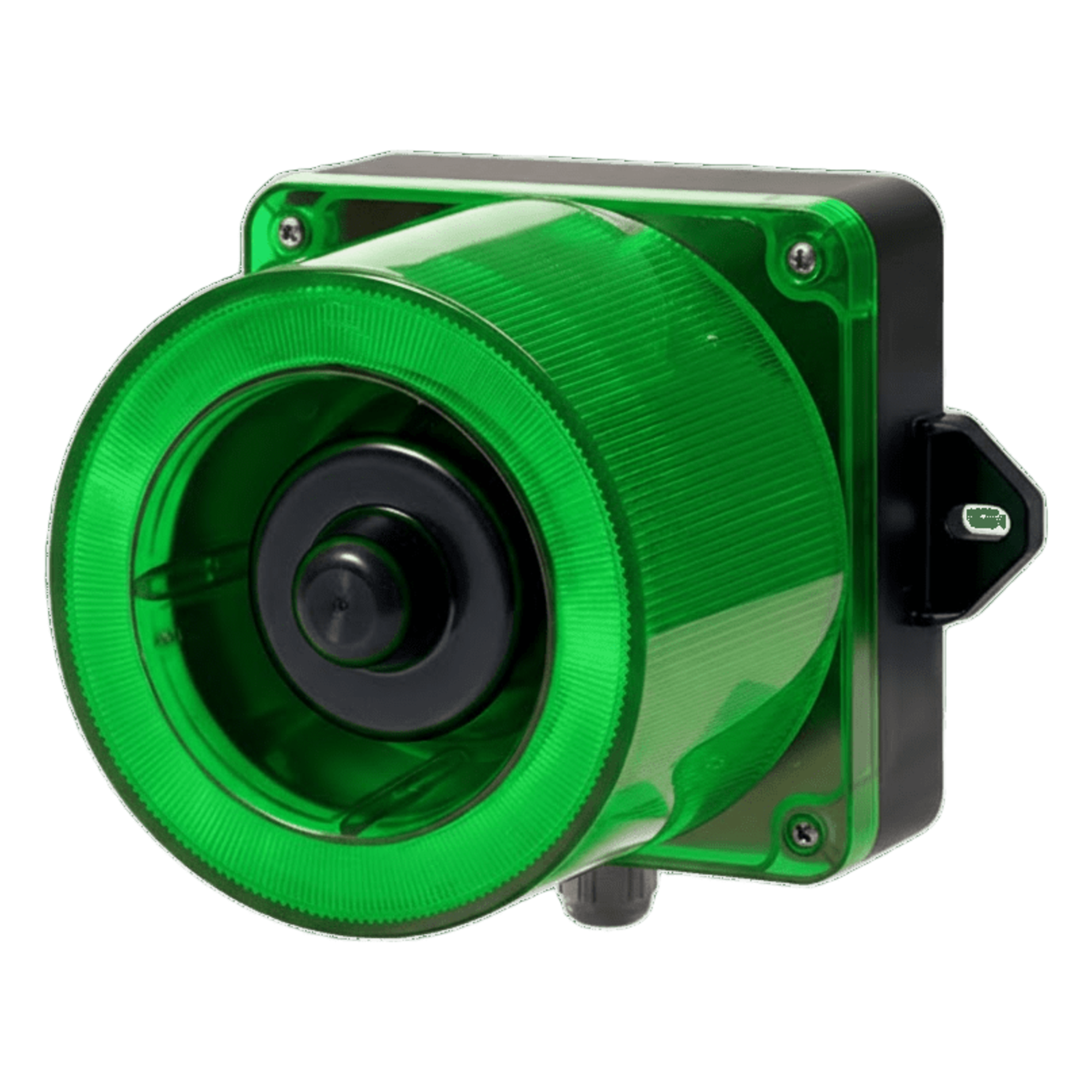 Baliza LED Verde con Sirena / 31 Tonos / 123 dB / 12-24 VCD / IP66 / -50°C a +50°C — QLIGHT · SKU QWCD50-012024-G-LC
