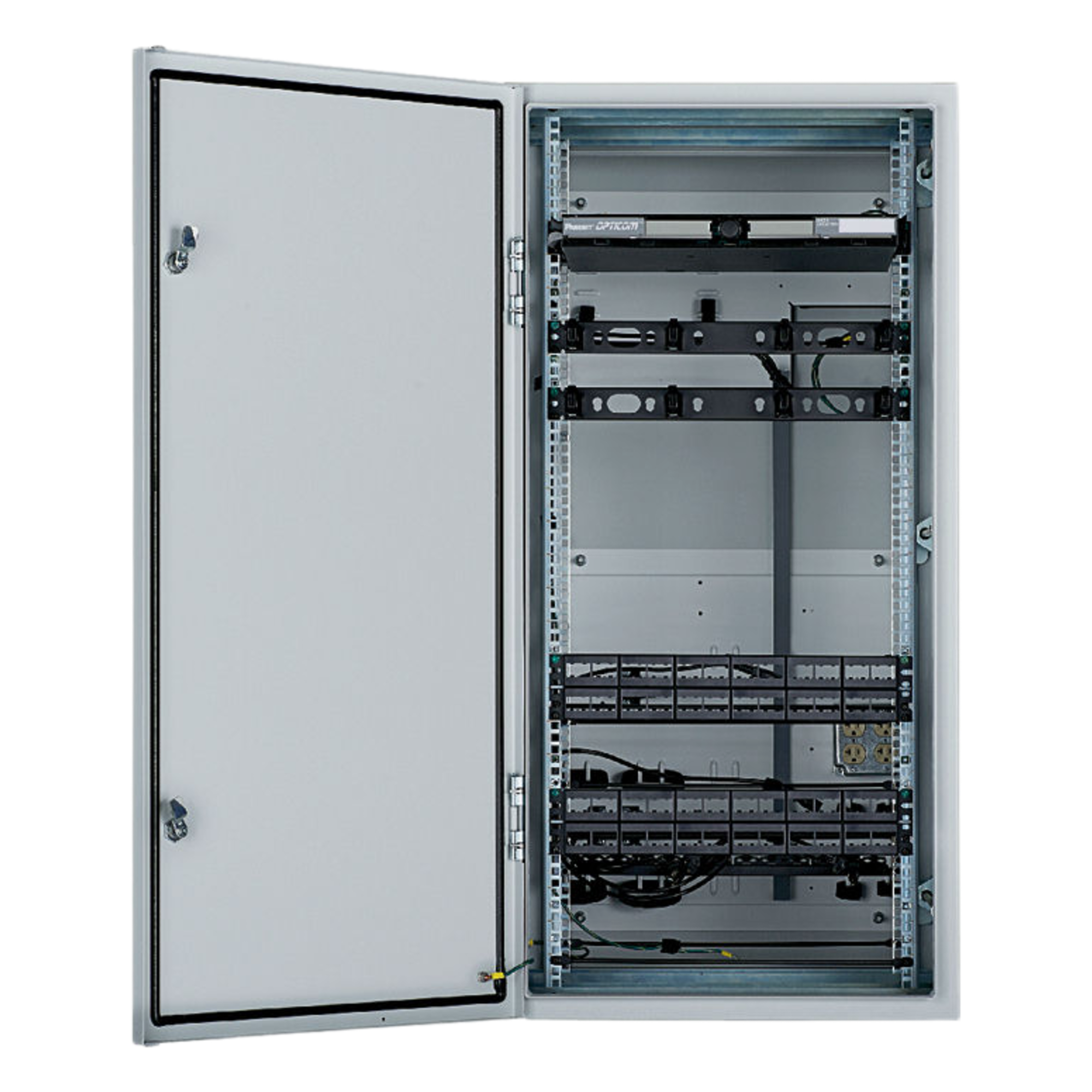 Gabinete Industrial de Distribución / Montaje en Pared / 26 UR / NEMA 4/12 IP66 / Acero Bajo en Carbono / 350 lb (158.8 kg) — PANDUIT · SKU ZDF48-RA
