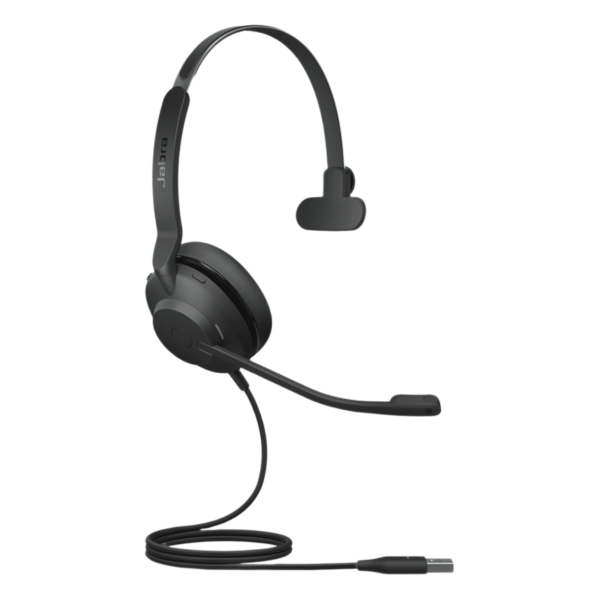 Auricular Mono UC / Aislamiento de Ruido Viscoelástico / Busylight Integrado / Dual Micrófonos con Reducción Ambiental / Certificación Microsoft / Optimizado Trabajo Remoto — JABRA · SKU EVOLVE2-30-MONO-UC-A