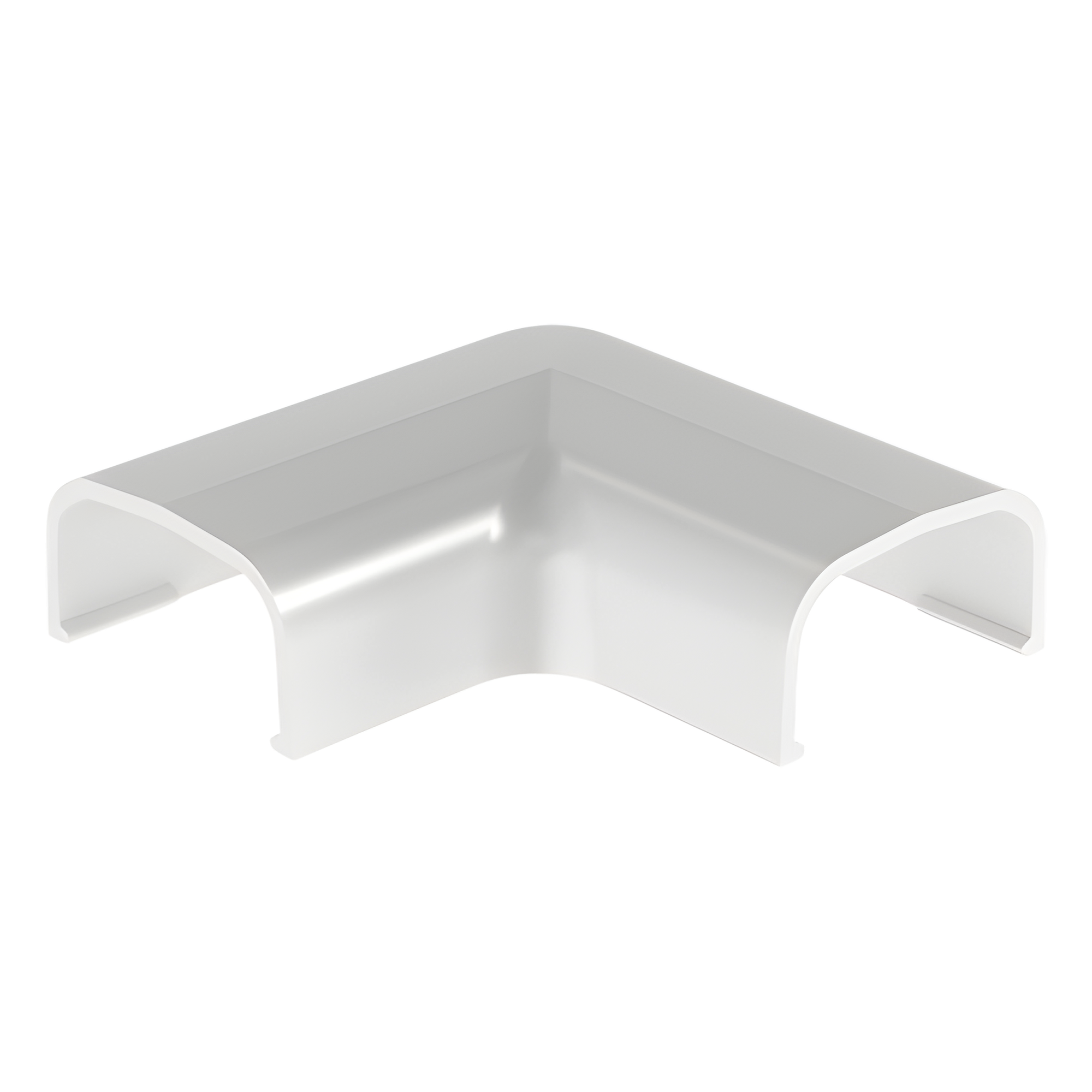 Conexión en ángulo recto "L", para uso con canaleta LD5, material ABS, Color Blanco