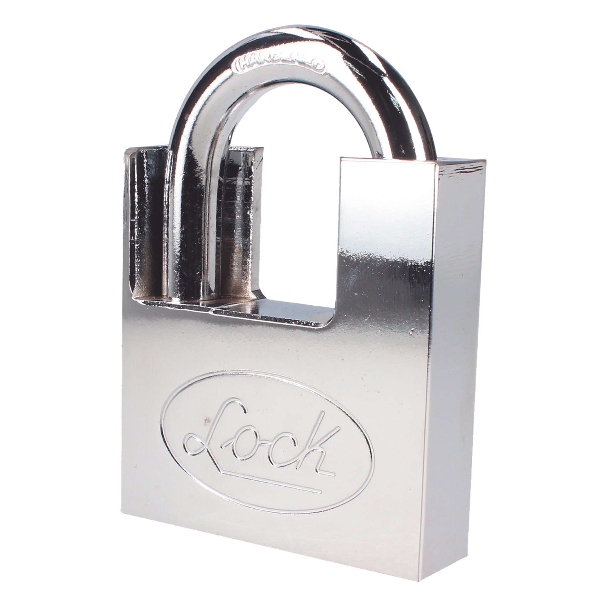 Candado de acero / Guarda anti-palanca / Cromo satinado / Doble cerrojo / 40 mm (1.57 in) / Nivel de seguridad 7 / Llave Abloy — LOCK · SKU SYS-L22-A40-DCSB