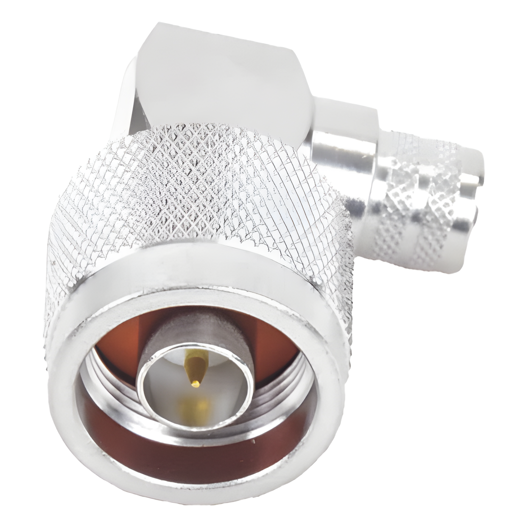 Conector N Macho / Ángulo Recto / Anillo Plegable / 50 Ohm / Para Cables Serie 400 — RF INDUSTRIES,LTD · SKU RFN-1009-I