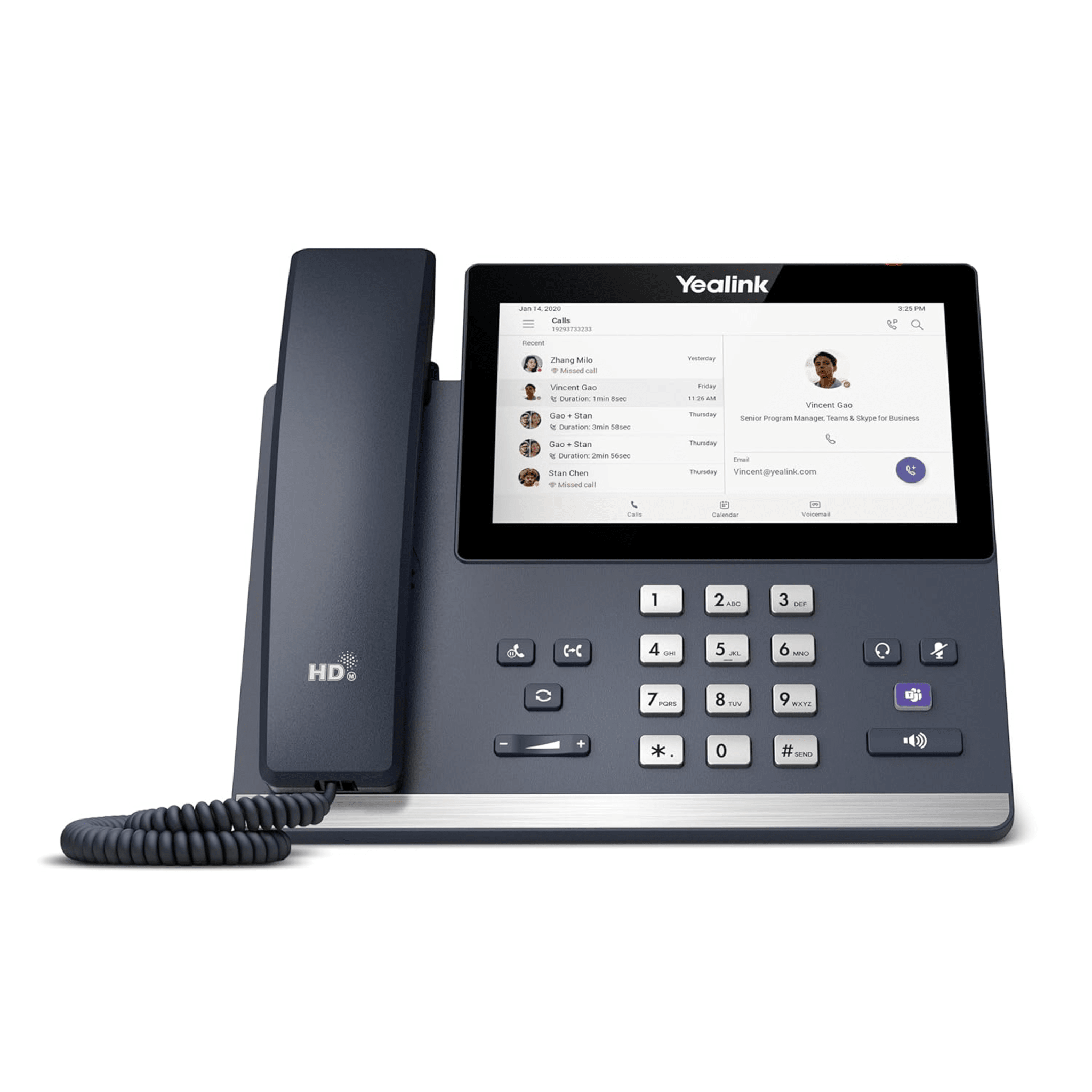 Teléfono IP / Pantalla Táctil 7" / Android 13 / Bluetooth 5.2 / Wi-Fi Dual Band / PoE / Certificación Microsoft Teams