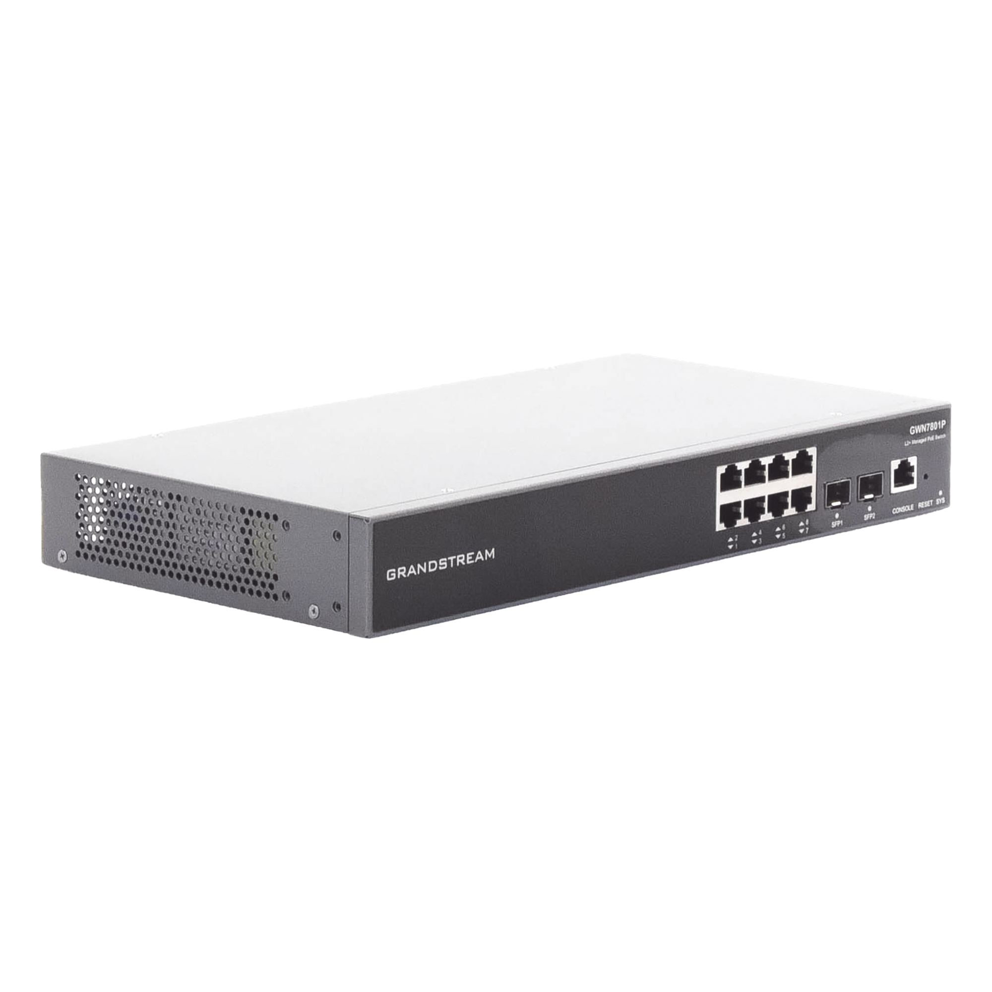 Switch PoE+ Administrable / 8 Puertos Gigabit / 2 SFP Uplink / 120W / 10 Gbps / 14.88 Mpps