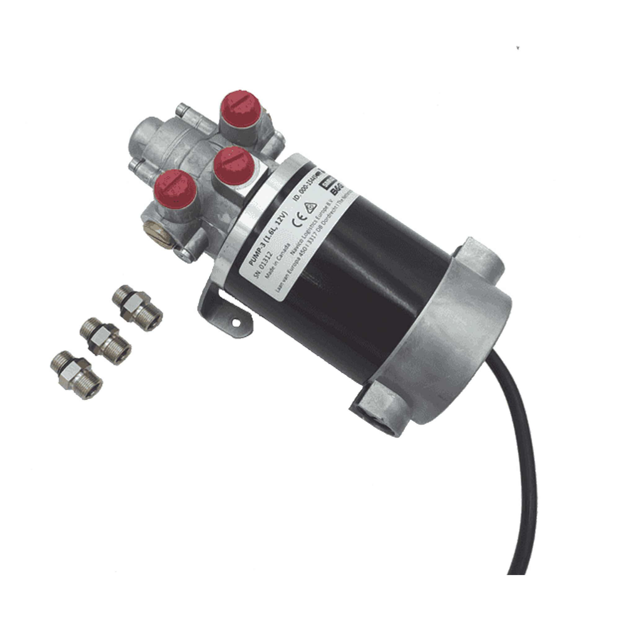 Bomba Hidráulica Reversible / 12V DC / Flujo 1.6 L/min (98 cu.in/min) / Cilindro 160-550 cc (9.8-33.5 cu.in) / Conexiones ORB / SteadySteer — SIMRAD · SKU 000-15445-002