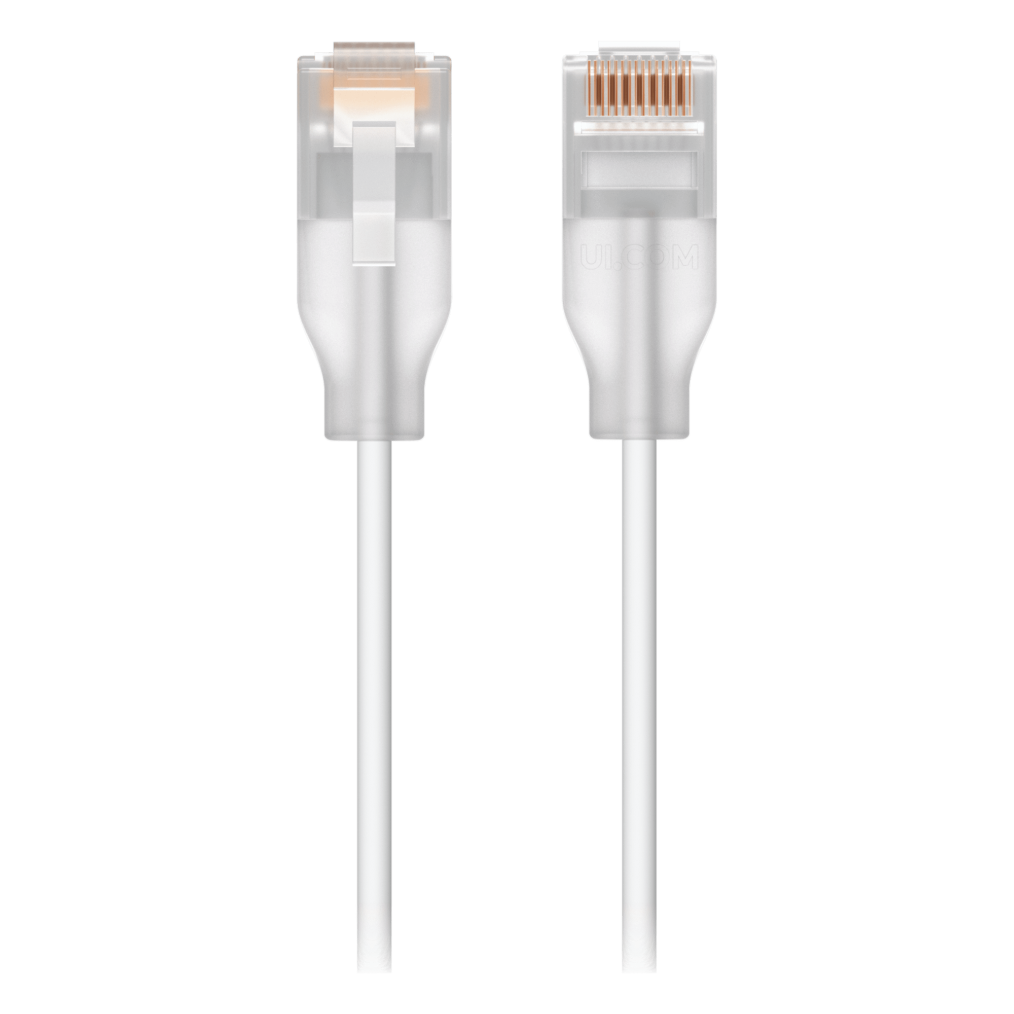 Patchcord Cat 6 / 10 GbE / PoE+++ / 2 m (6.56 ft) / Conector RJ45 Translúcido / Interior — UBIQUITI · SKU UACC-CABLE-PATCH-EL-2M-W