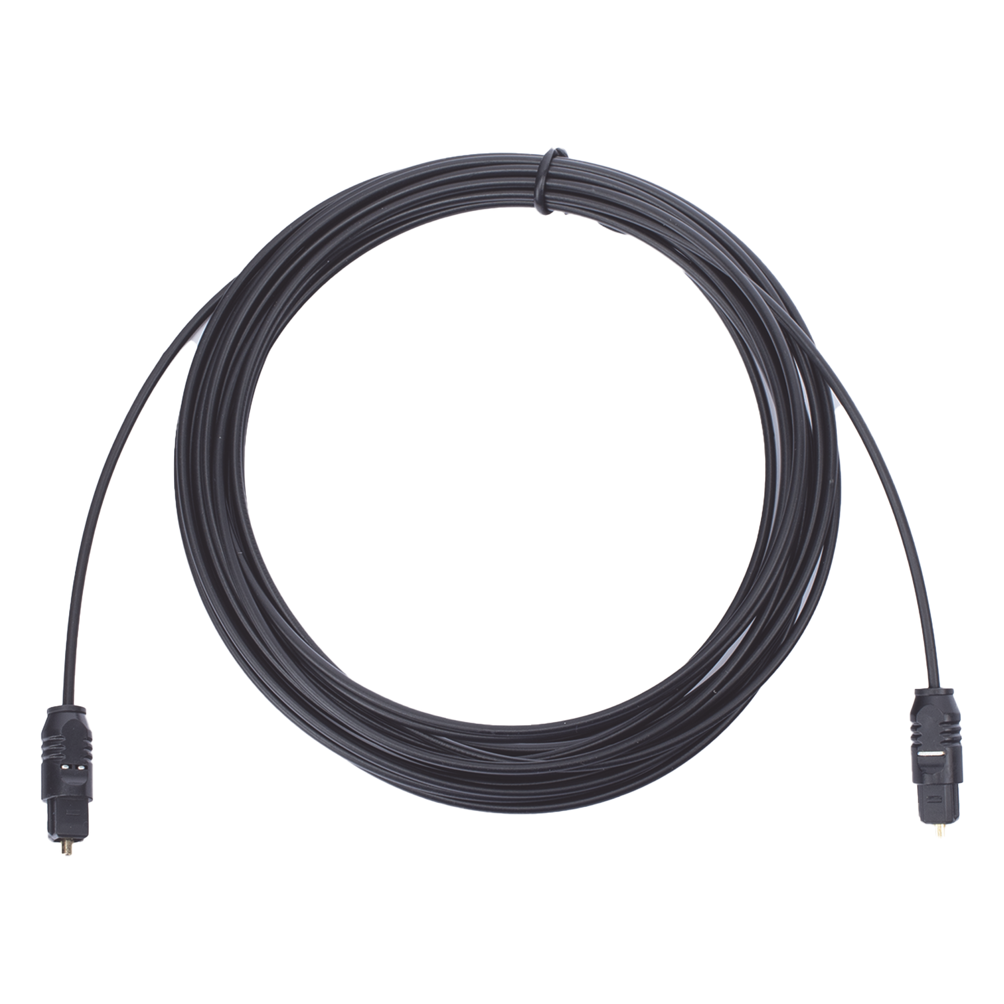 Cable Óptico Toslink / Fibra Óptica 5.0 mm / 4.6 m (15.1 ft) / Conectores Dorados / Audio Digital 5.1 Canales — EPCOM PROAUDIO · SKU EP-TOS15