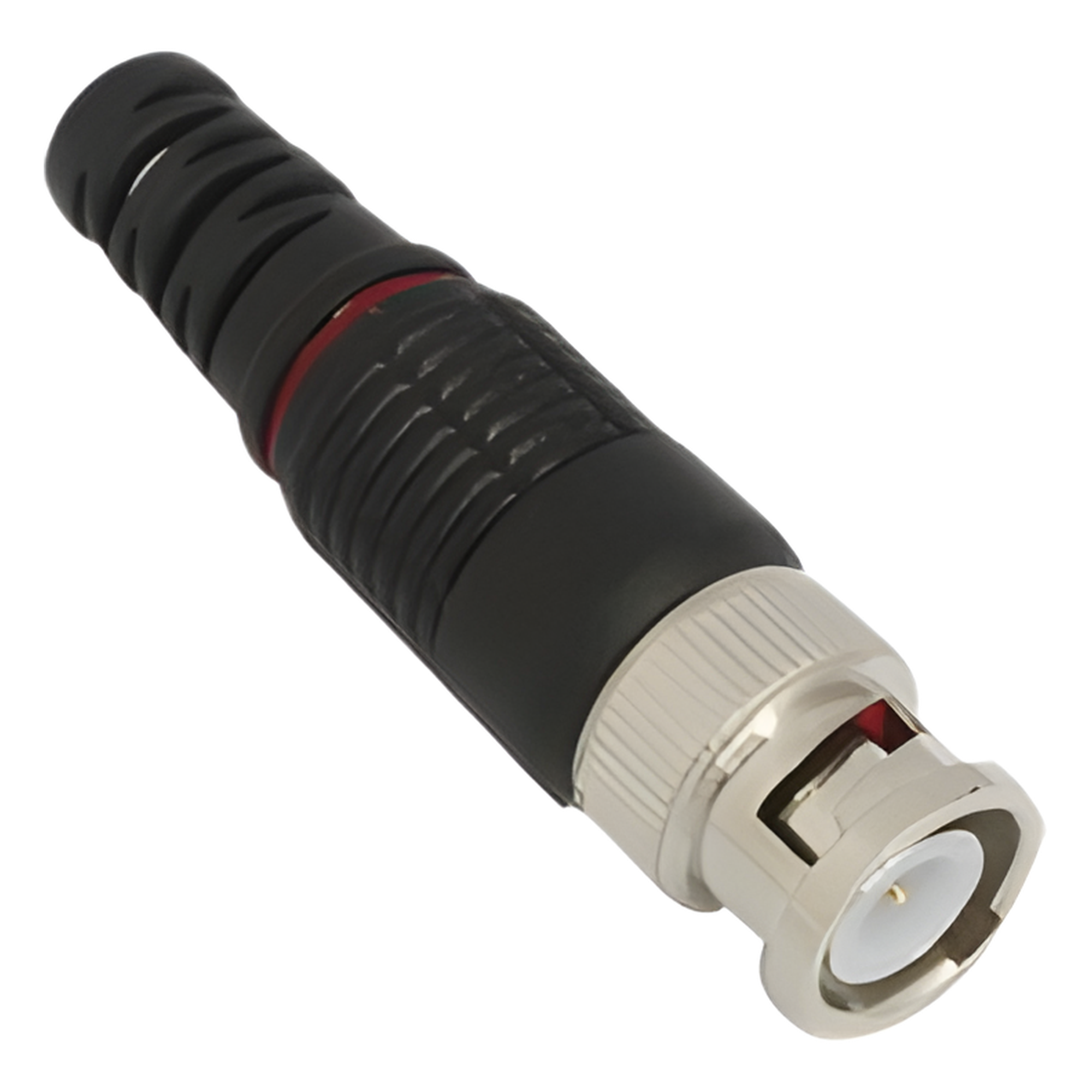 Conector BNC Macho / 75 Ohm / Montaje en Línea / Níquel-Oro-PTFE / Para Cable RG-59 — EPCOM TITANIUM · SKU TT-RG-97