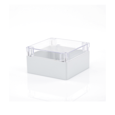 Gabinete Plástico para Exterior / IP65 / IK07 / 160 x 160 x 90 mm / Tapa Transparente / ABS 3 mm / -20 a 60 °C