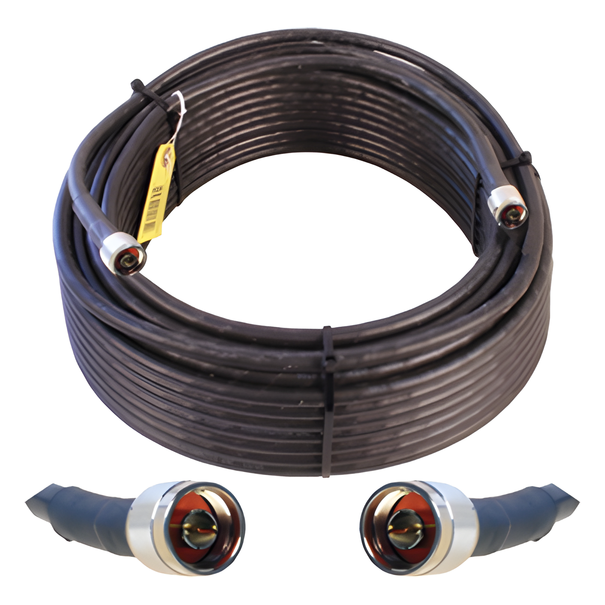 Jumper Coaxial de Baja Pérdida / 30.48 m (100 pies) / 50 Ohms / Blindaje >90 dB / N Macho a N Macho — WILSONPRO / WEBOOST · SKU 952-300