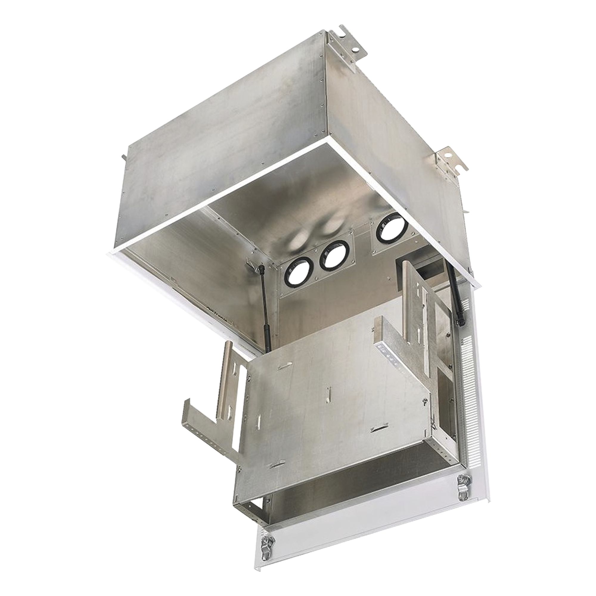 Gabinete de Techo Plenum / 2 UR Equipo Activo / 6 UR Parcheo / Acero / Blanco — PANDUIT · SKU PZICEA