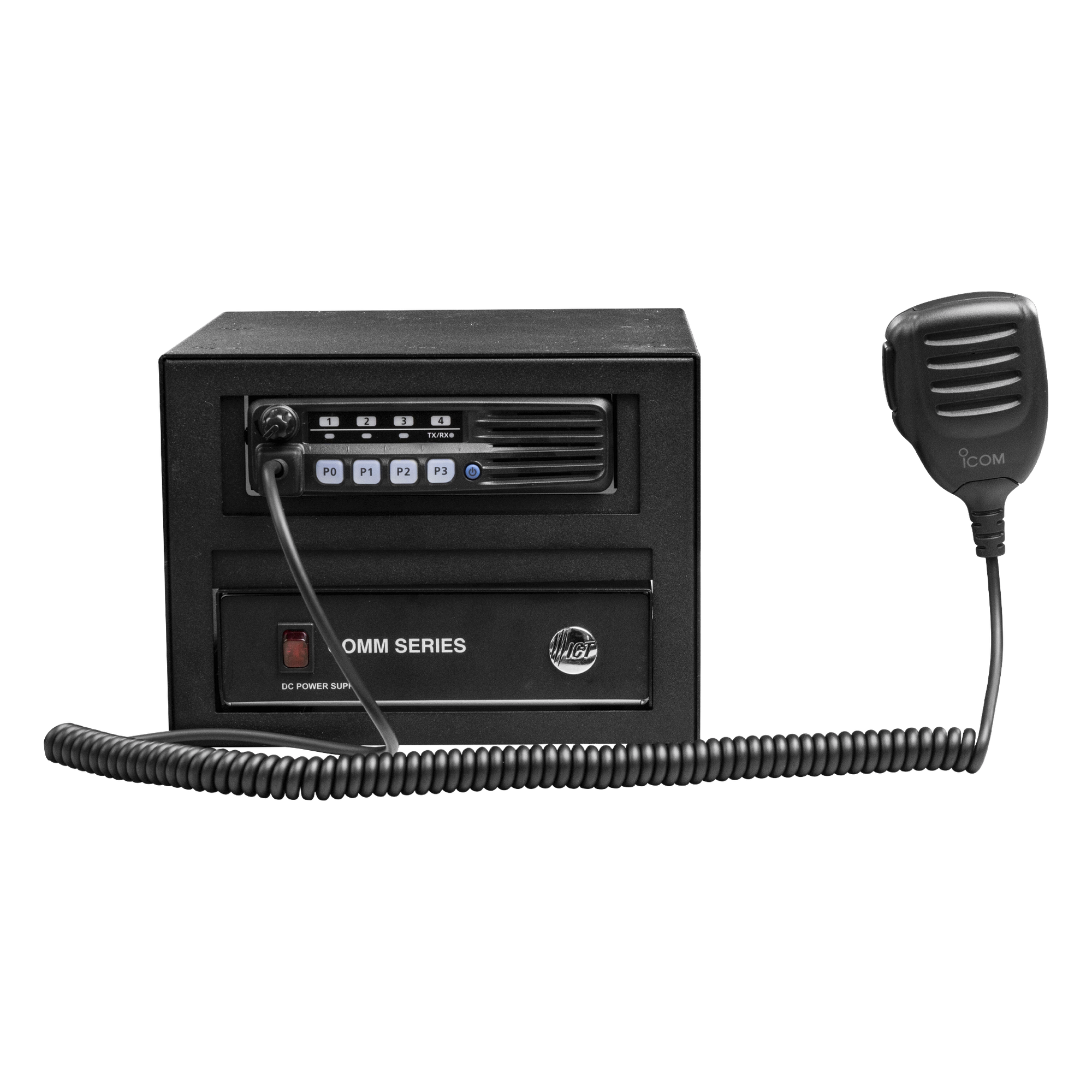 Gabinete Universal Metálico / Montaje Radio Base y Fuente / Compatible Kenwood e Icom / Sujeción Reforzada 16 Tornillos